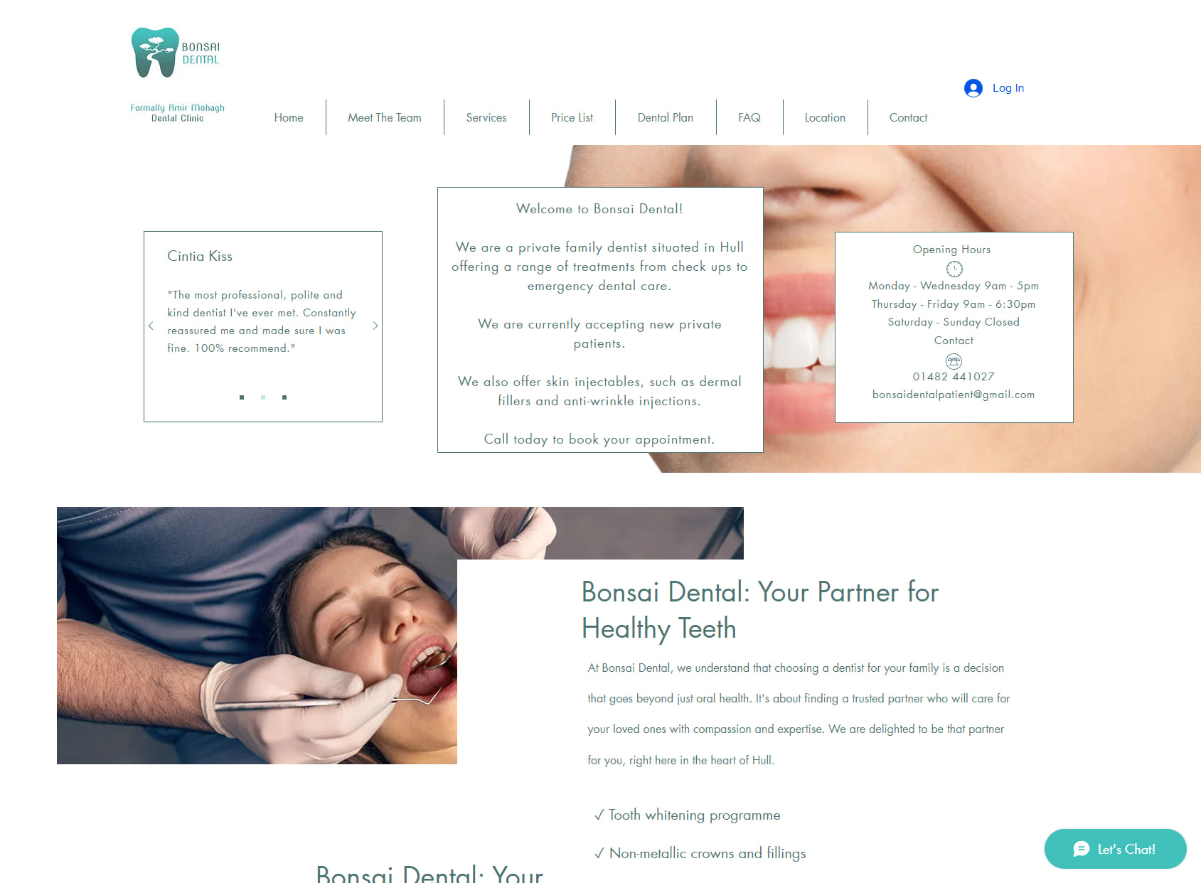 Bonsai Dental Clinic (Formerly Amir Mohagh Dental Clinic)