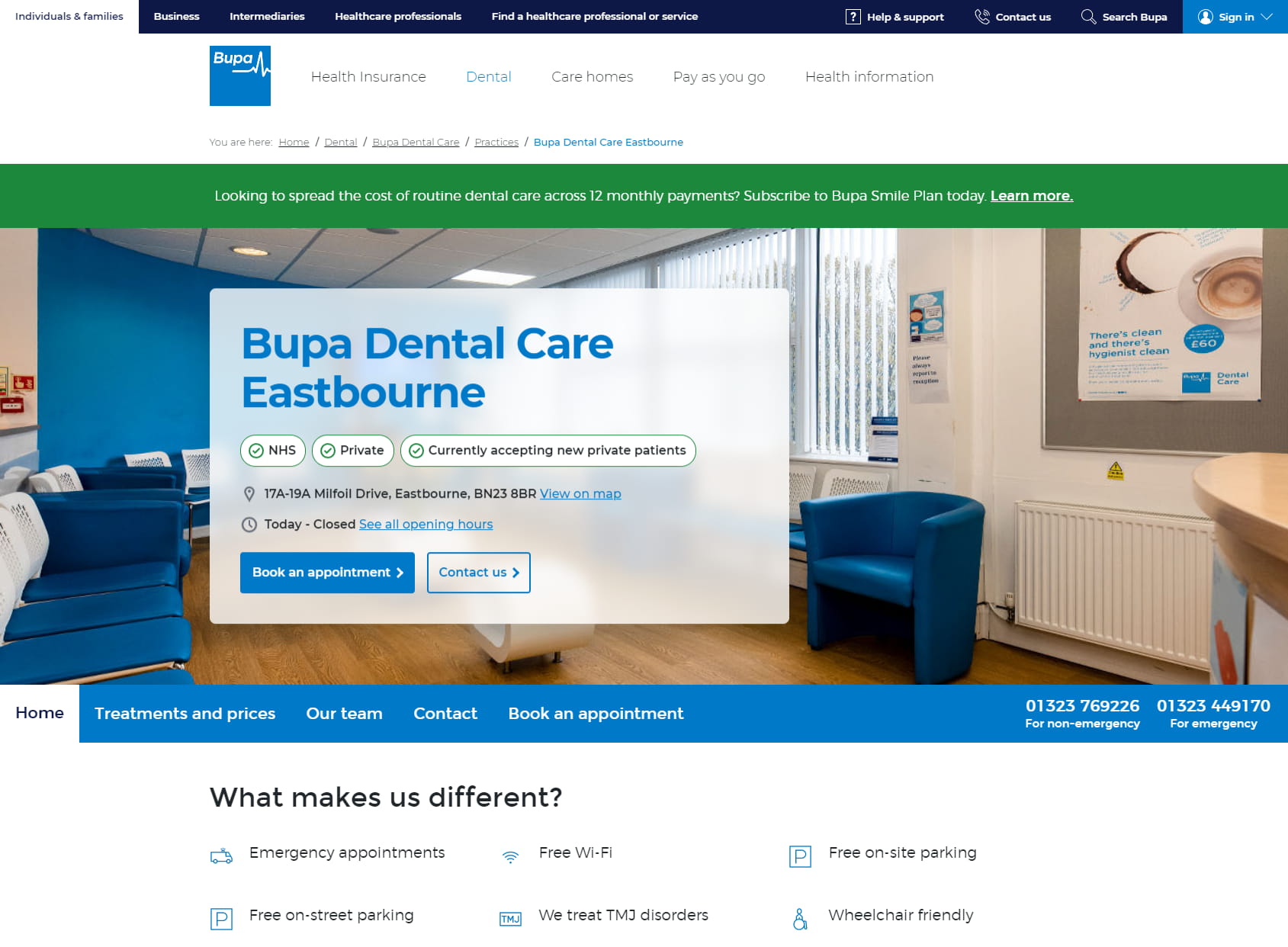 Bupa Dental Care Eastbourne