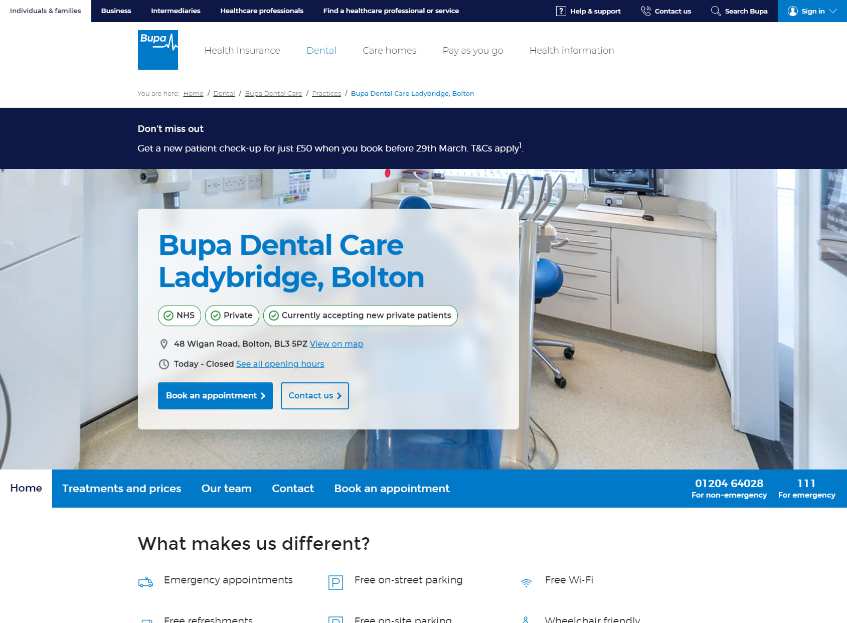 Bupa Dental Care Ladybridge, Bolton