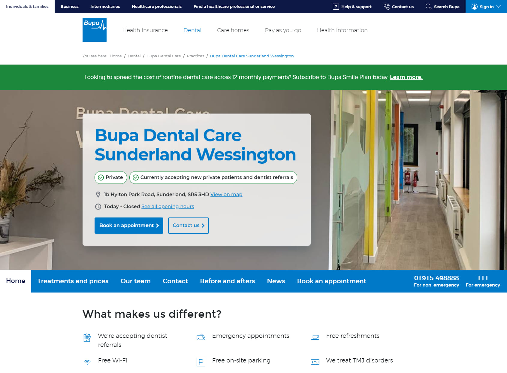 Bupa Dental Care Wessington