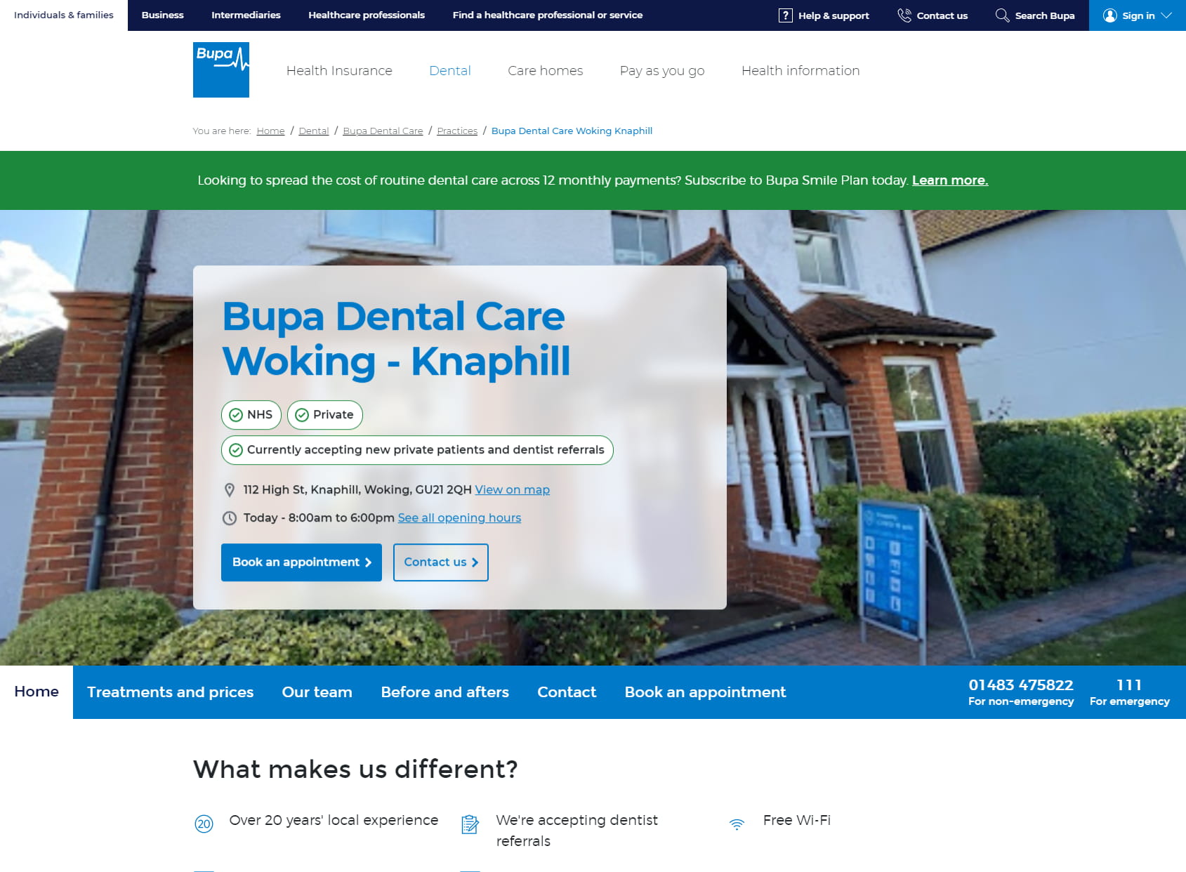 Bupa Dental Care Woking - Knaphill