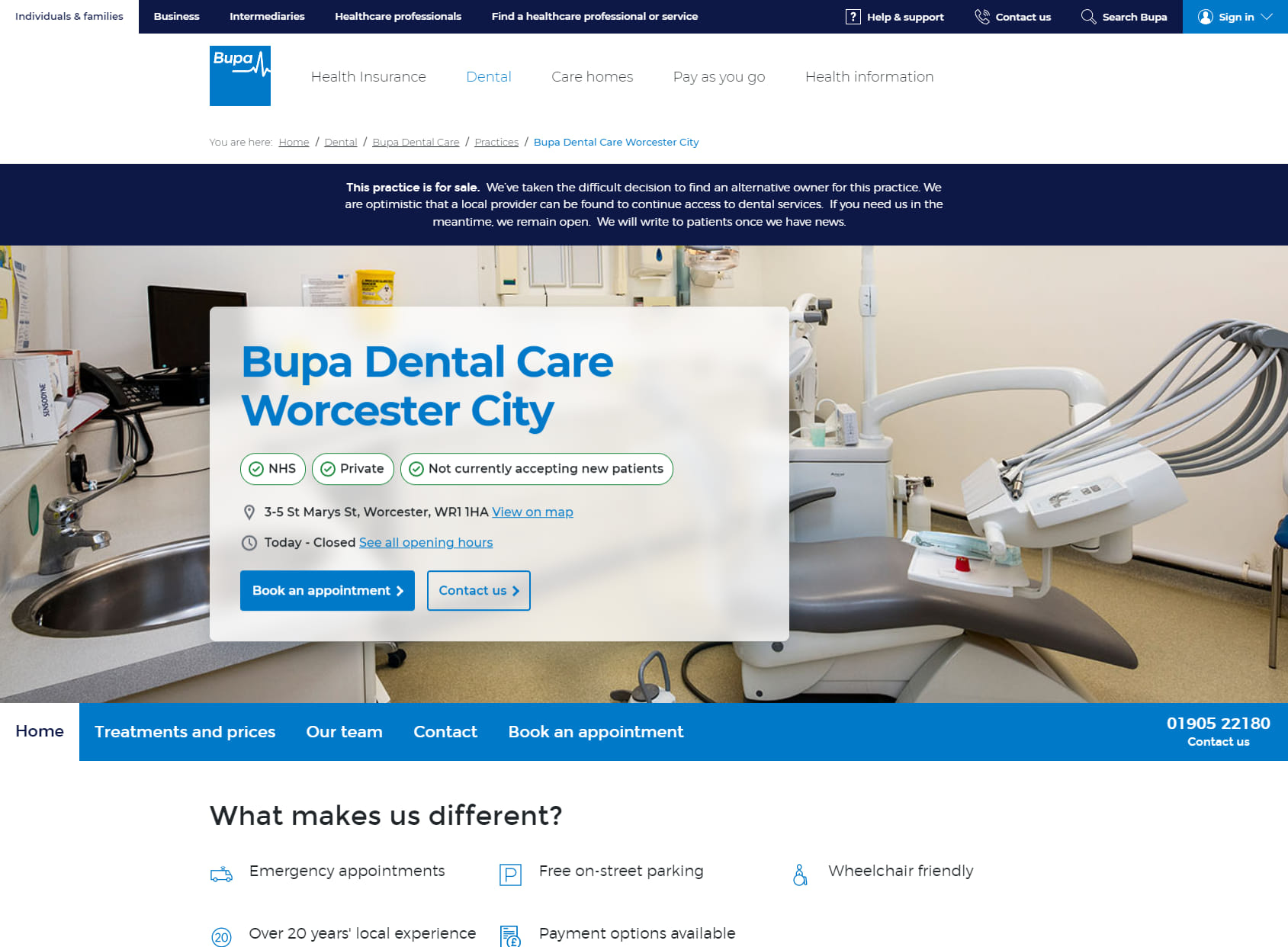 Bupa Dental Care Worcester City