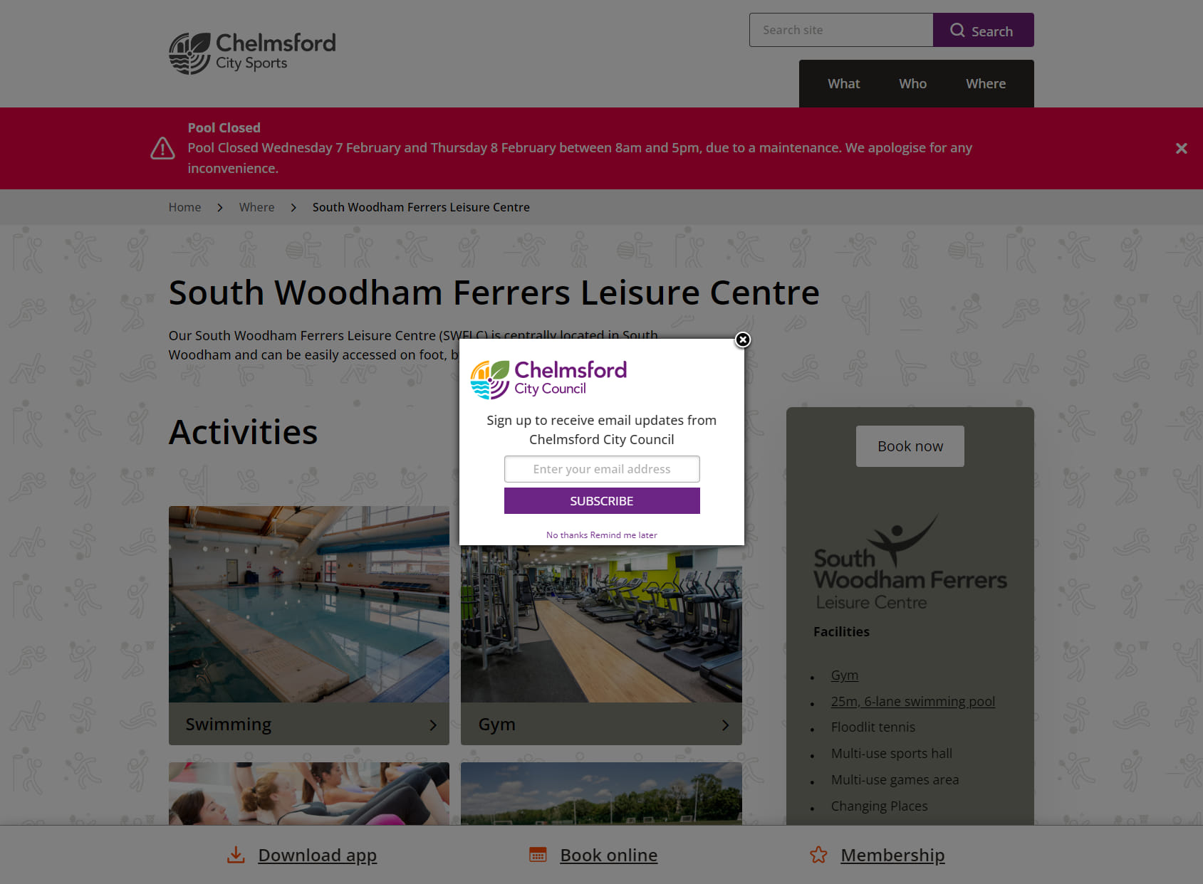 South Woodham Ferrers Leisure Centre