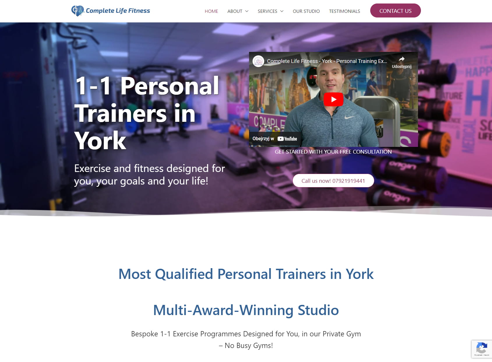 Complete Life Fitness - Your Personal Trainer | York