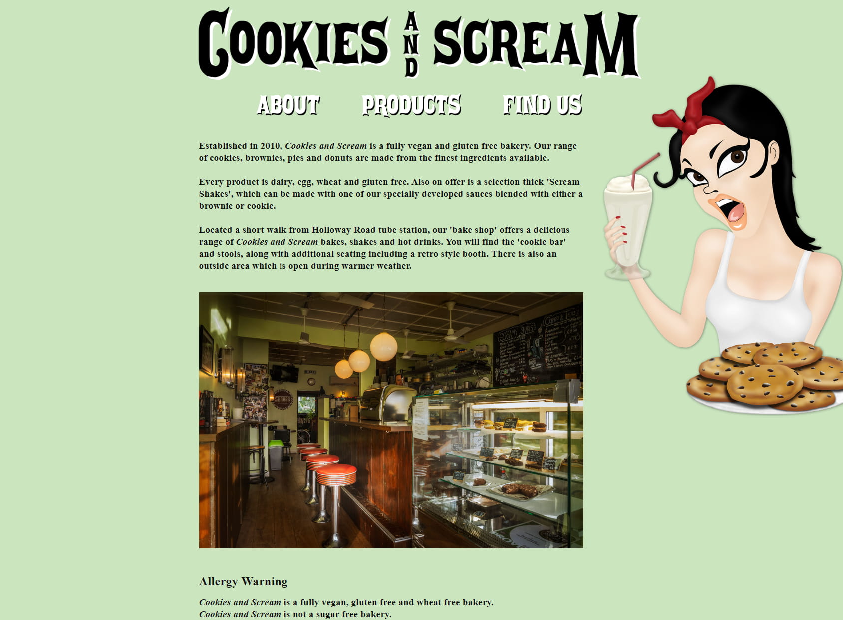 Cookies and Scream (vegan and gluten free bake shop)