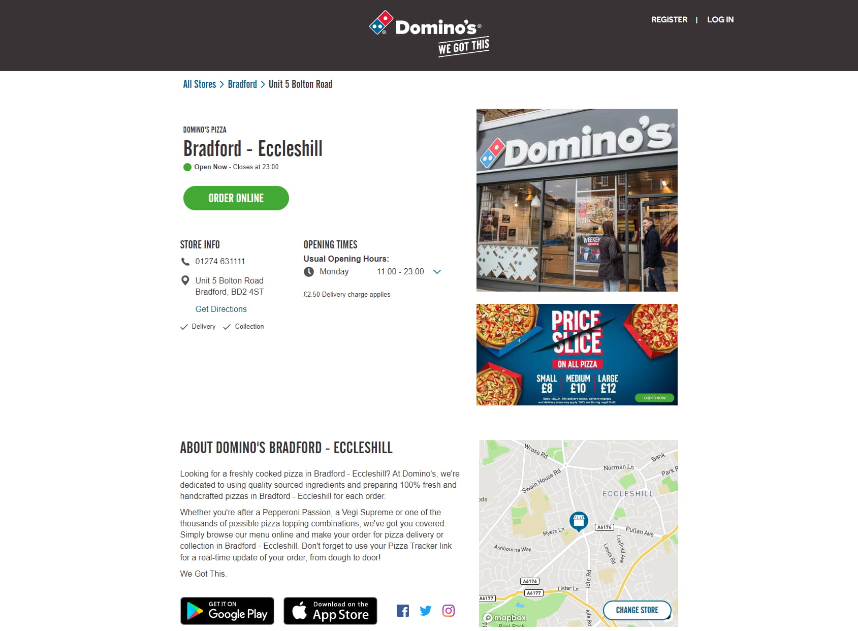 Domino's Pizza - Bradford - Eccleshill