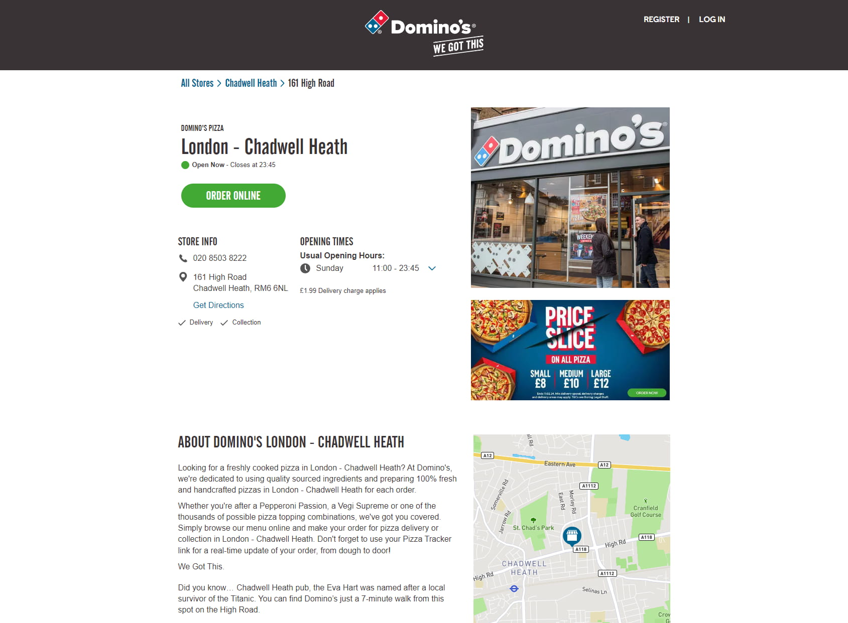 Domino's Pizza - London - Chadwell Heath