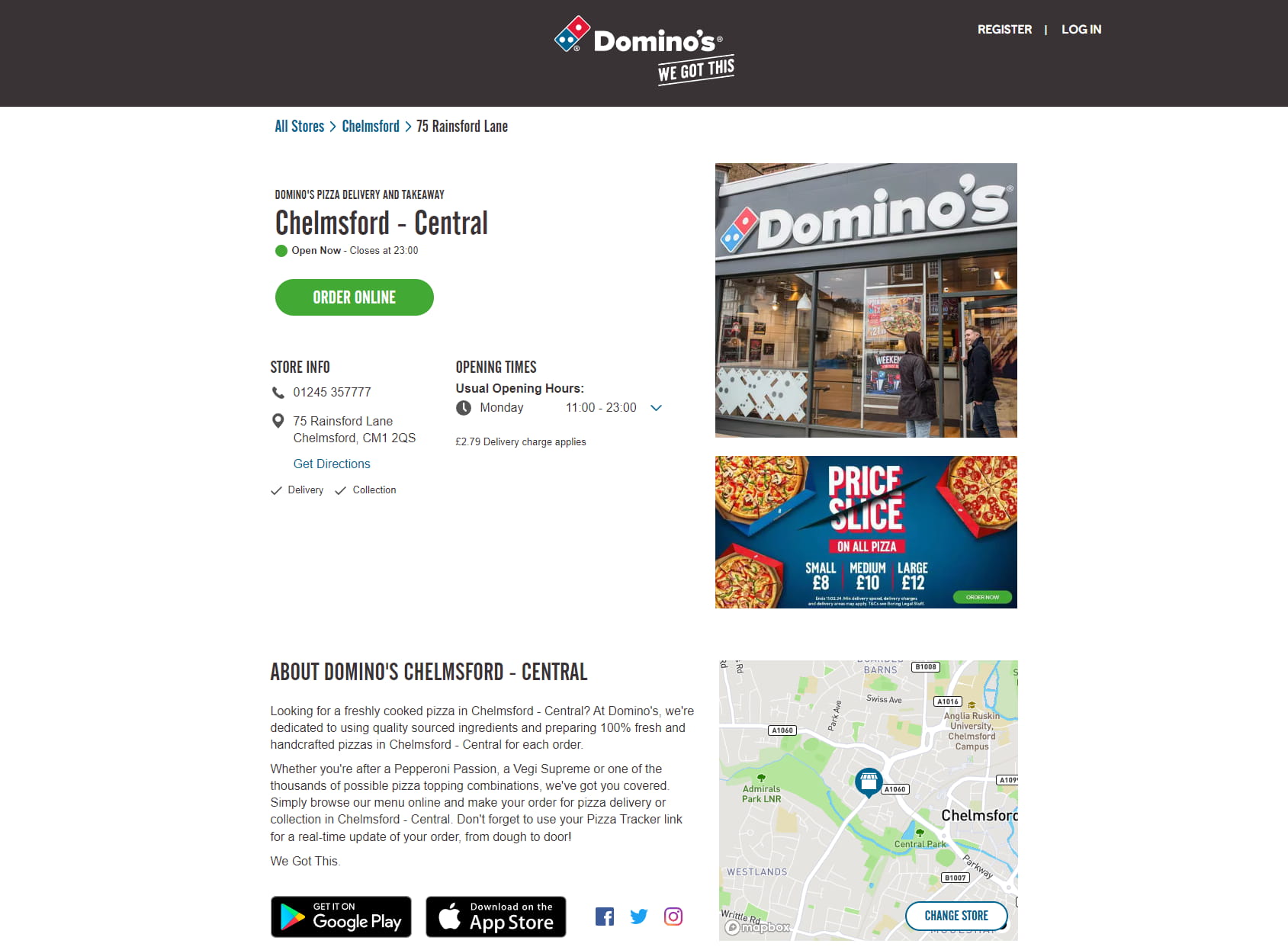 Domino's Pizza - Chelmsford - Central