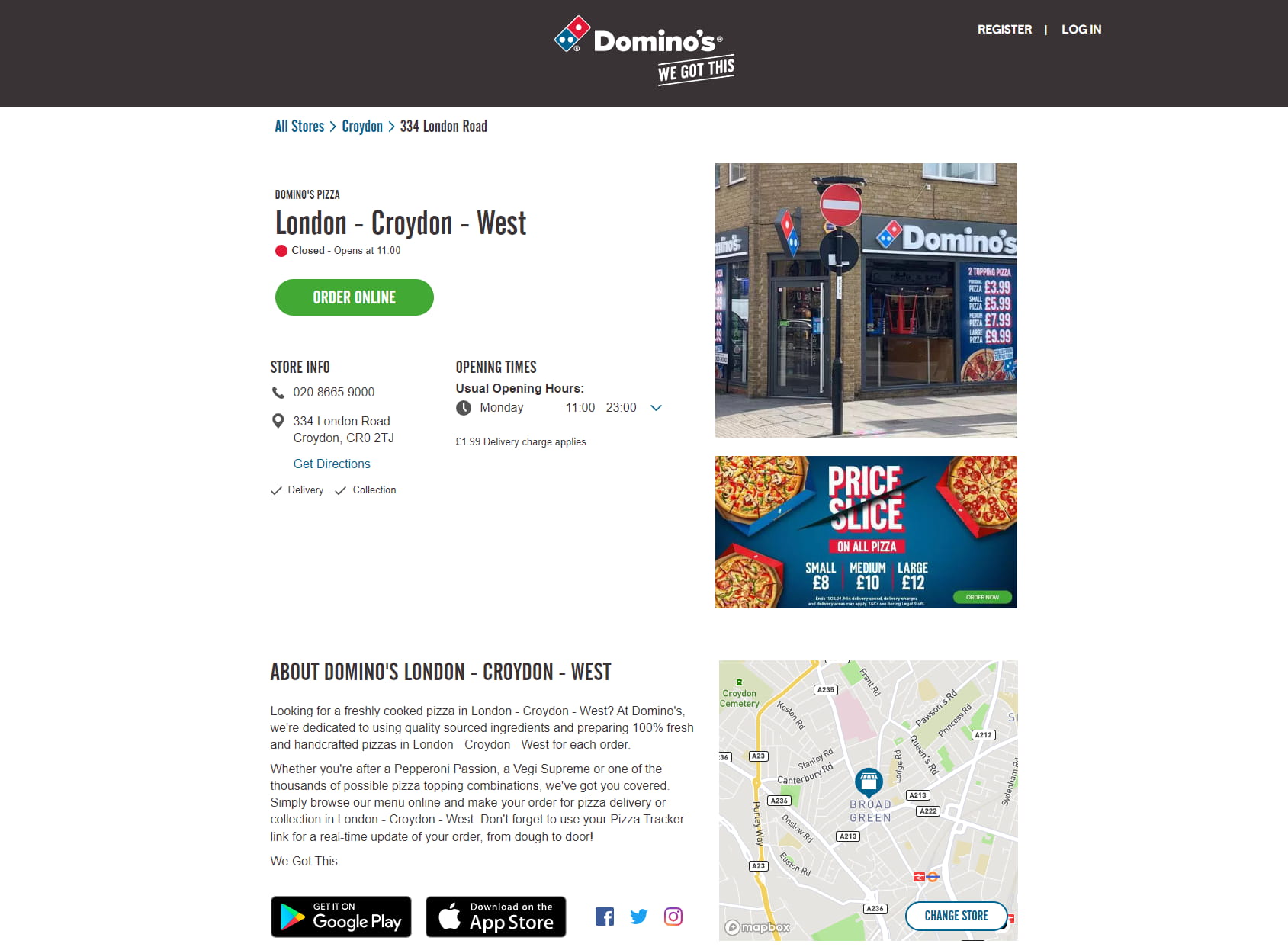 Domino's Pizza - London - Croydon - West