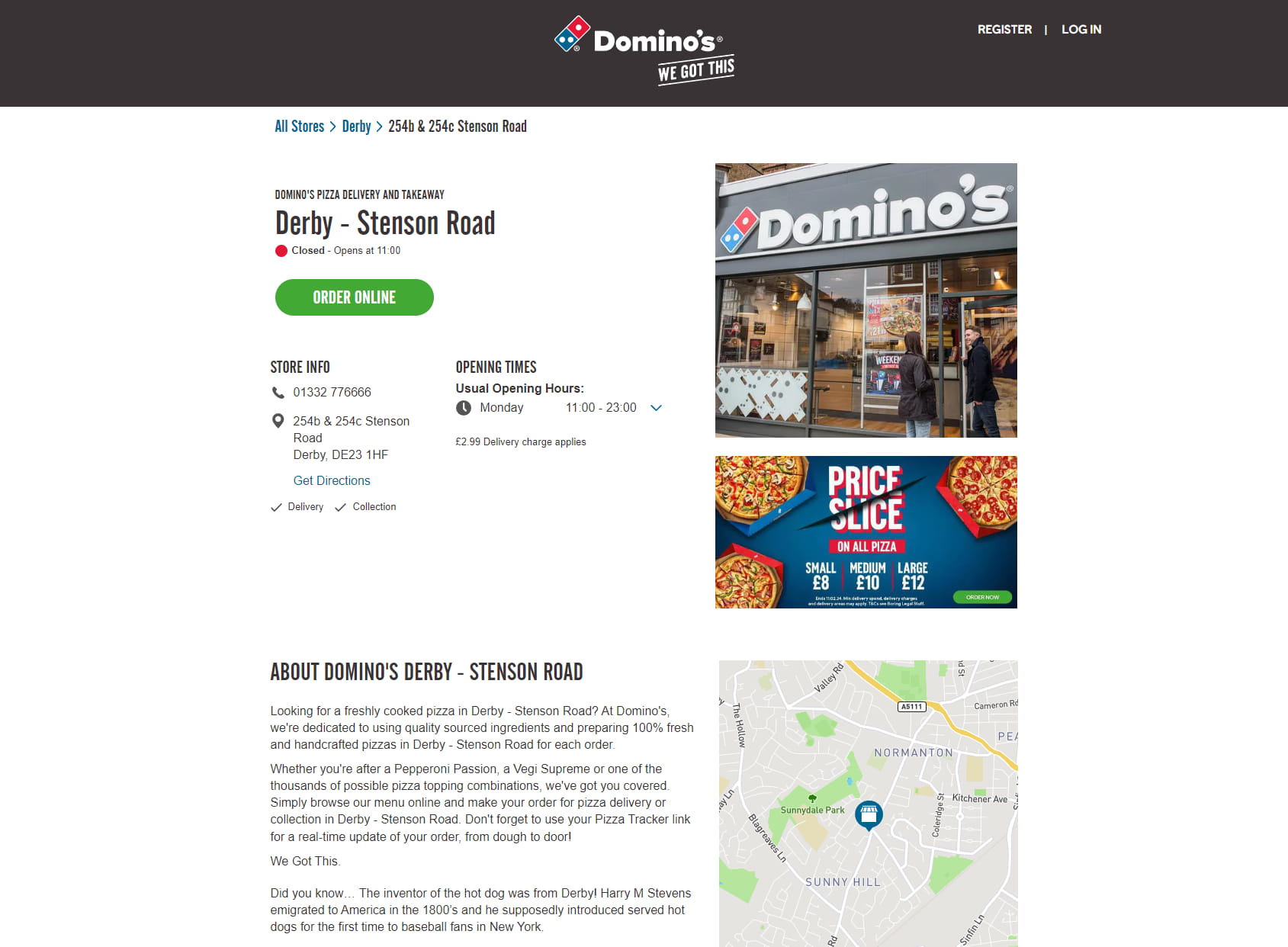 Domino's Pizza - Derby - Stenson Road