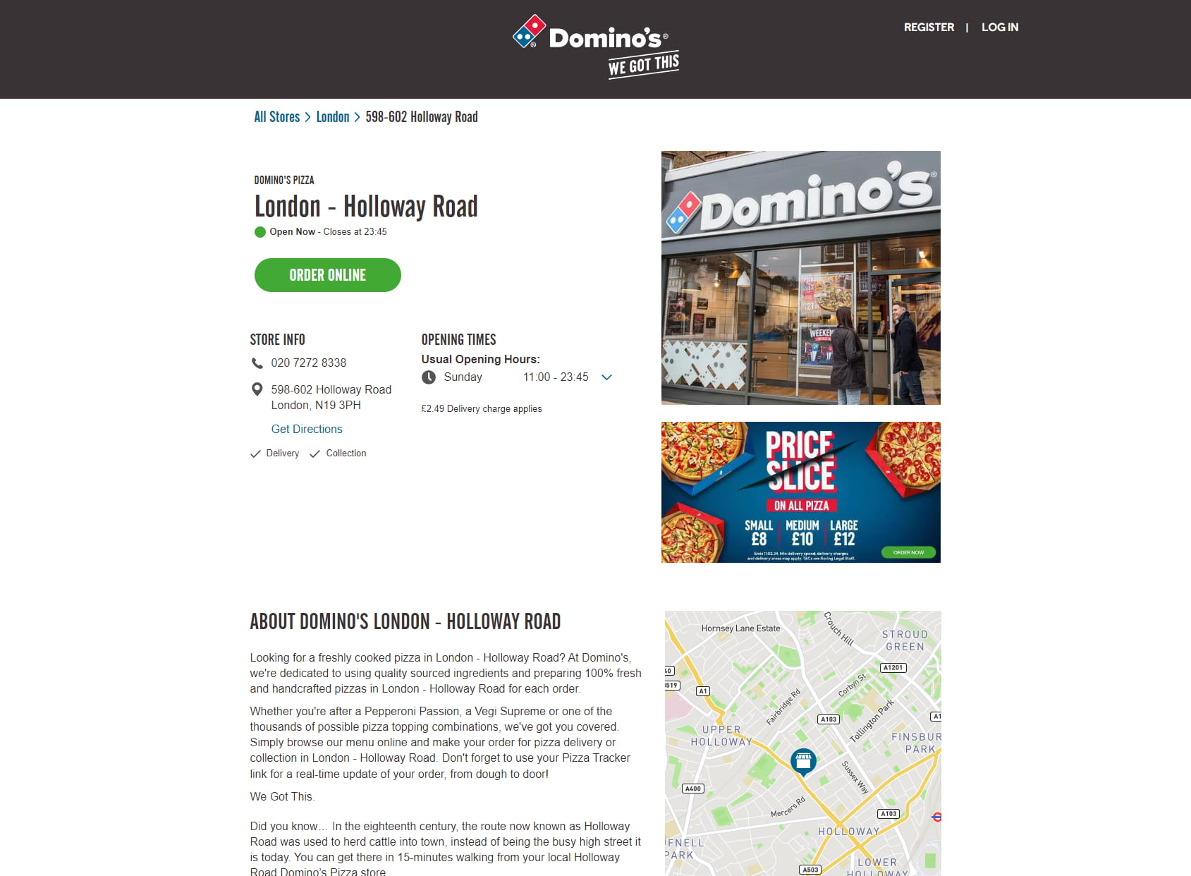 Domino's Pizza - London - Holloway Road