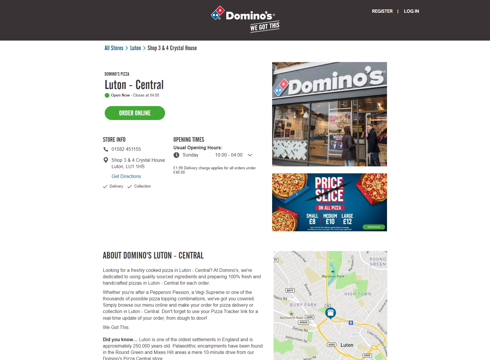 Domino's Pizza - Luton - Central