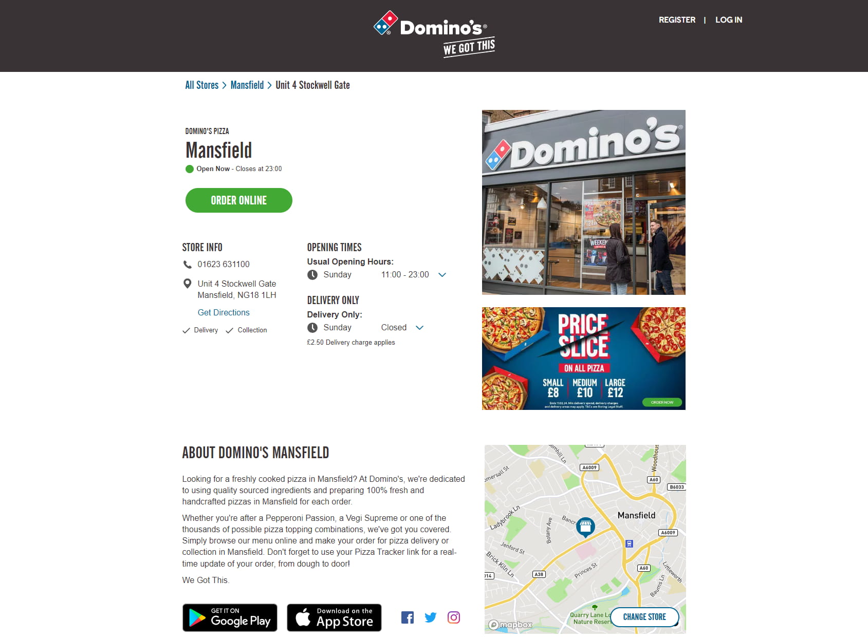Domino's Pizza - Mansfield