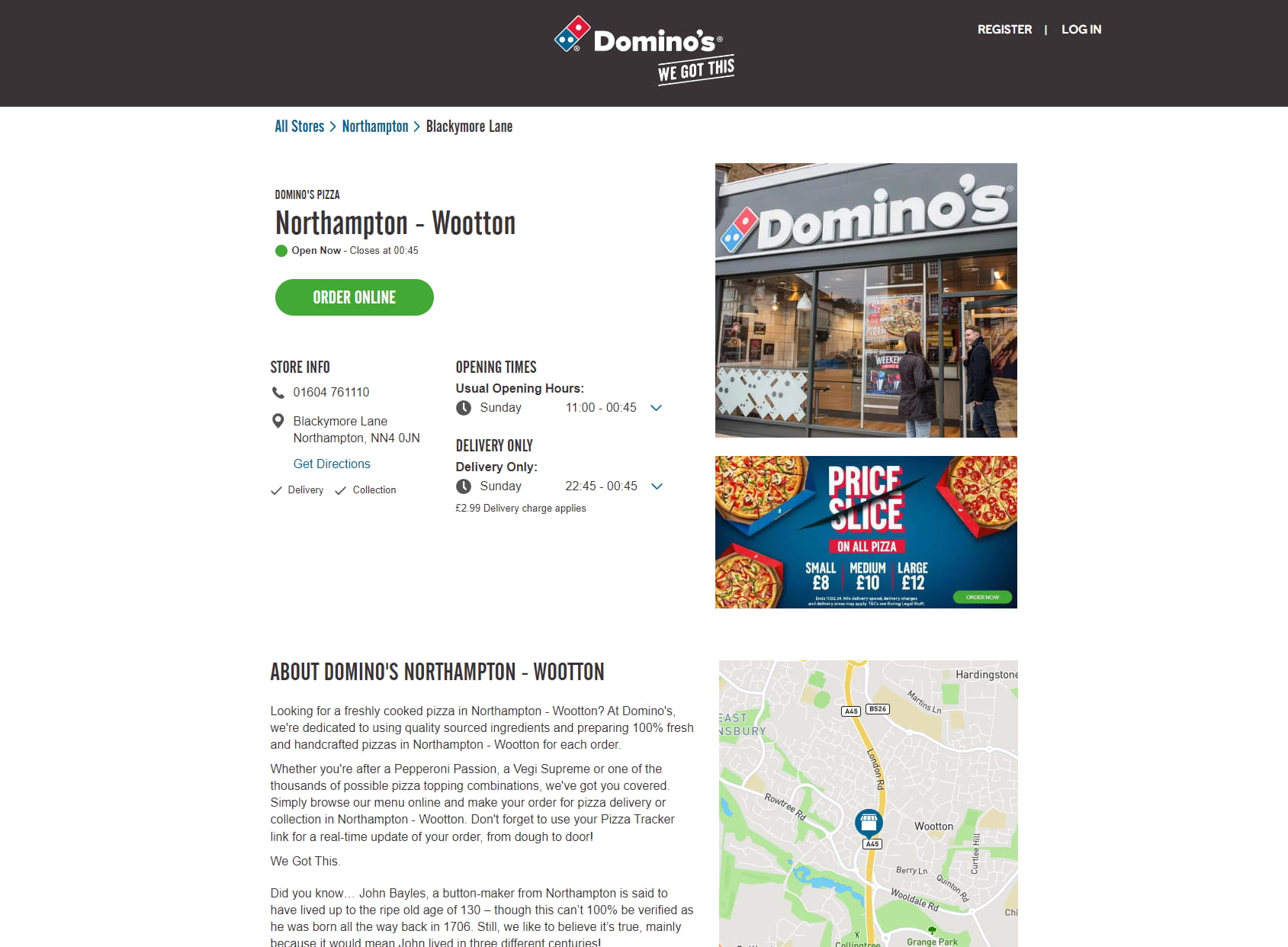Domino's Pizza - Northampton - Wootton