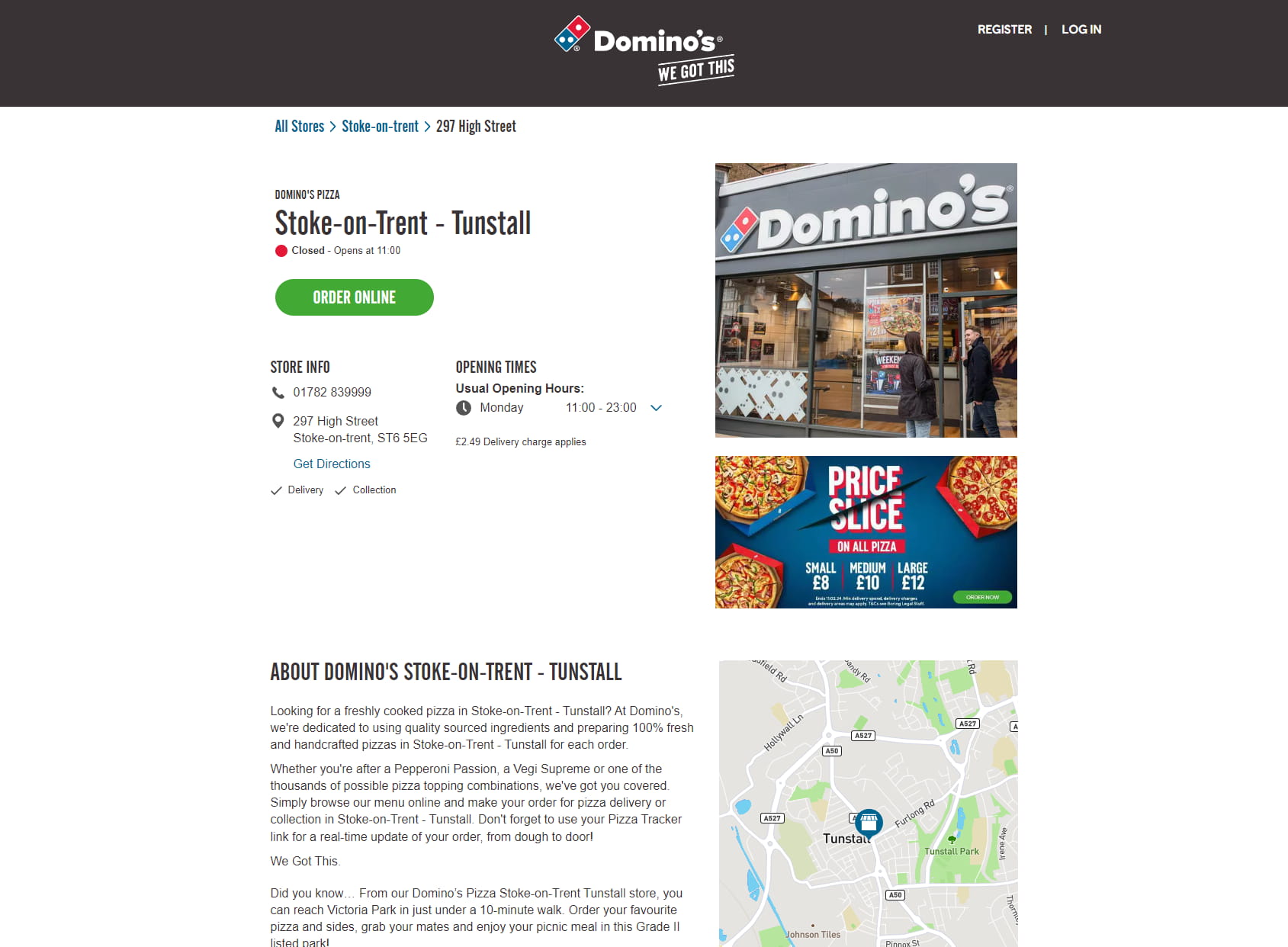 Domino's Pizza - Stoke-on-Trent - Tunstall