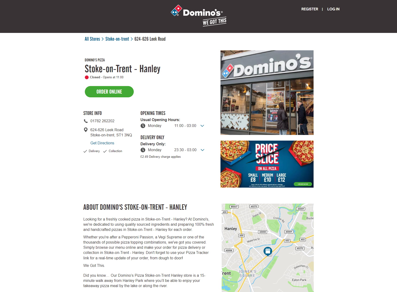Domino's Pizza - Stoke-on-Trent - Hanley