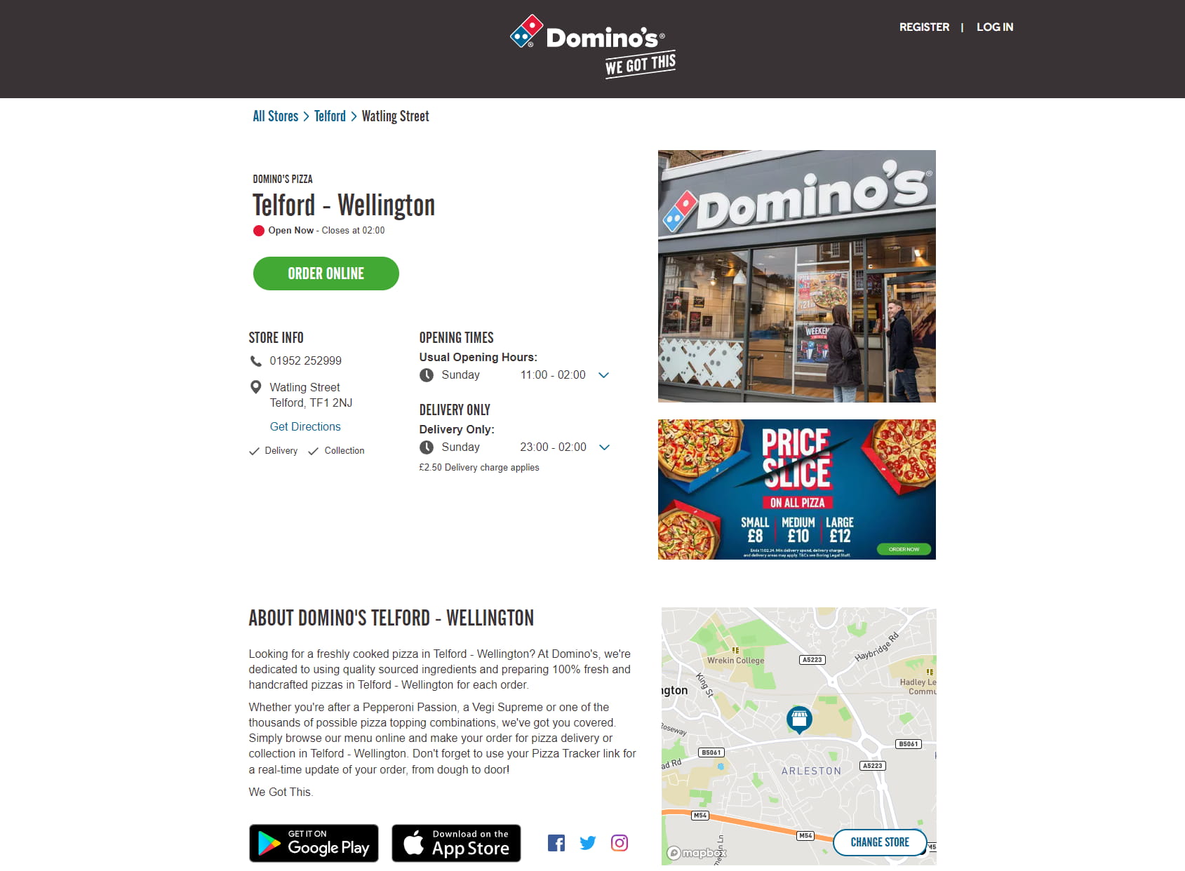 Domino's Pizza - Telford - Wellington