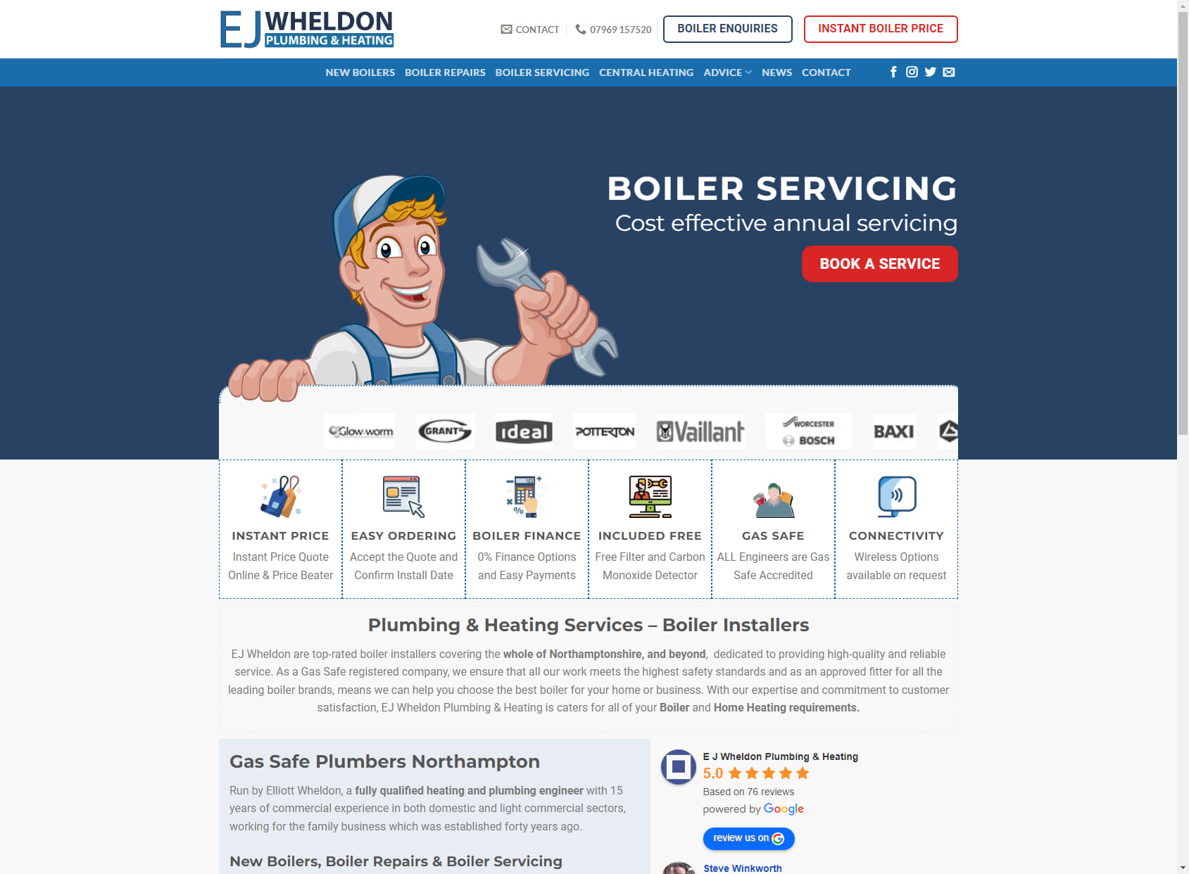 E J Wheldon Plumbing & Heating