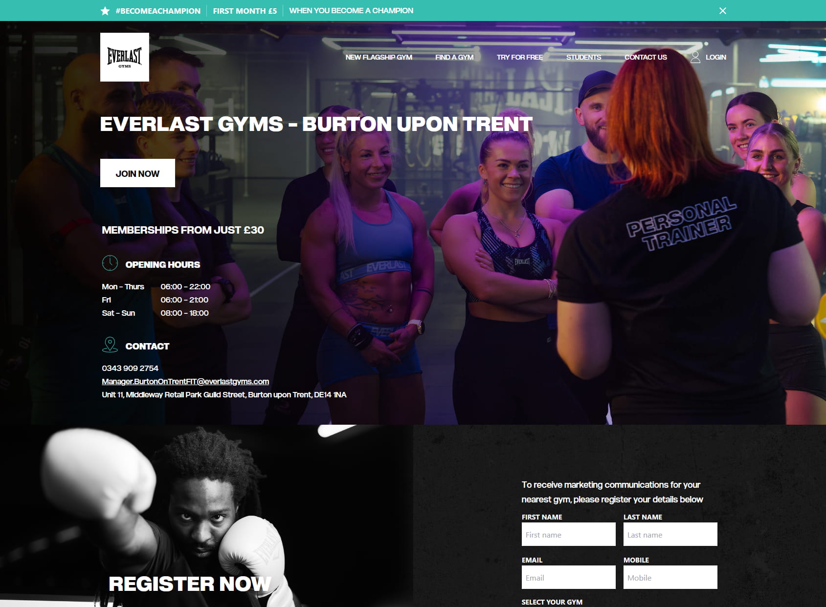 Everlast Gyms - Burton Upon Trent