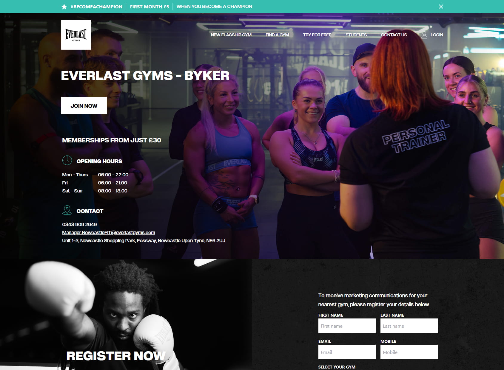 Everlast Gyms - Newcastle, Byker