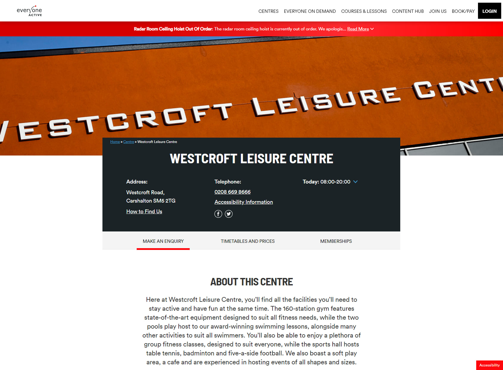 Westcroft Leisure Centre