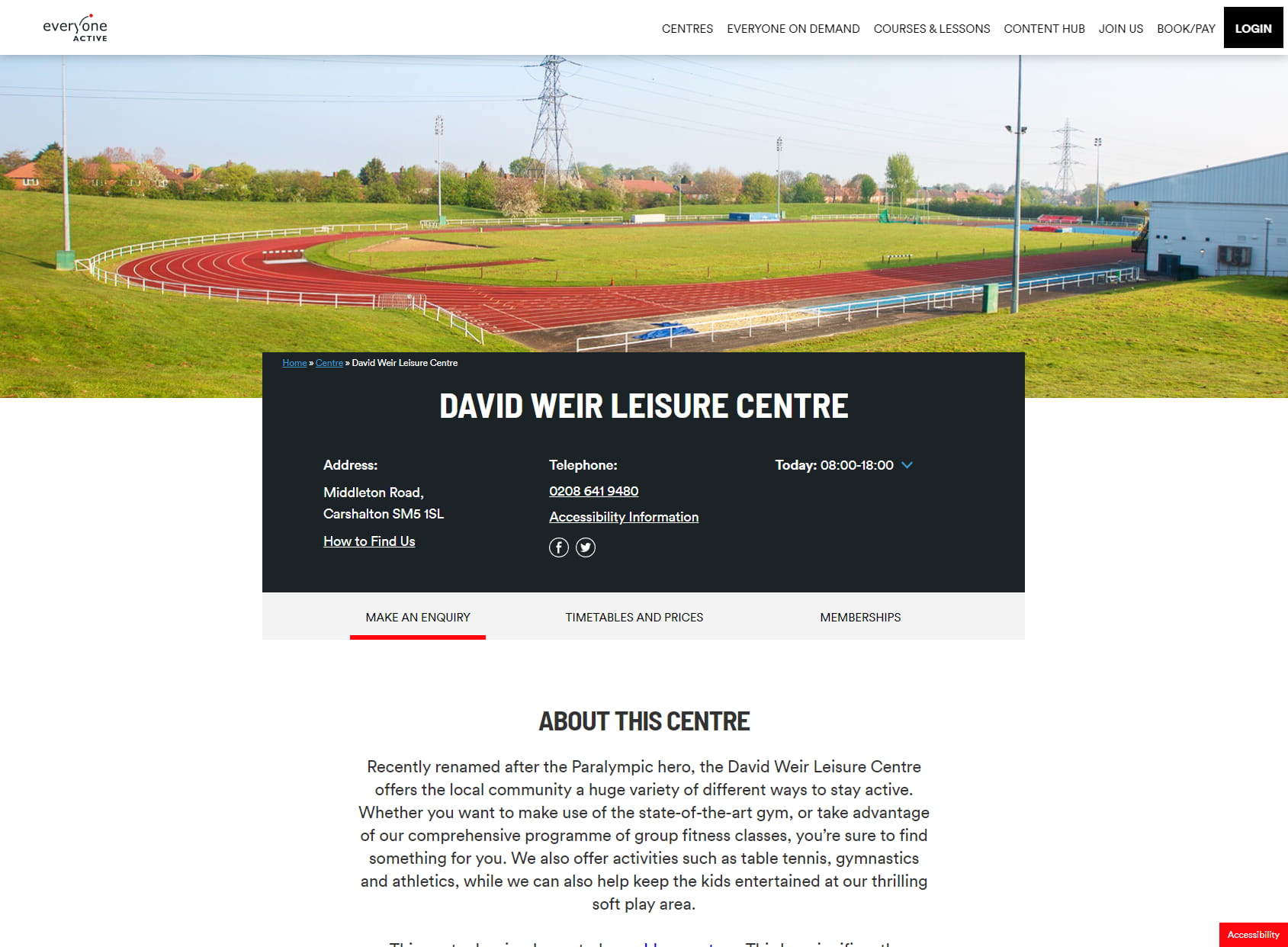 David Weir Leisure Centre