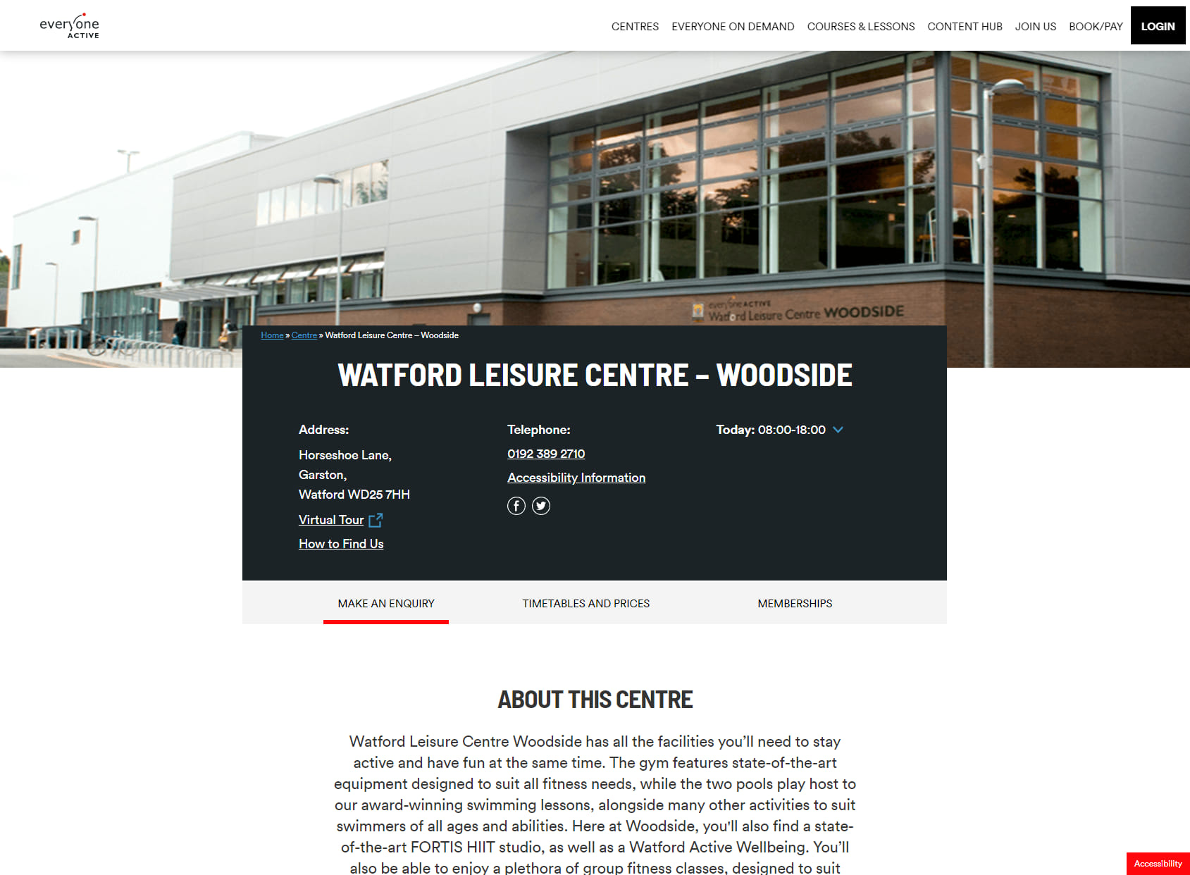 Watford Leisure Centre - Woodside