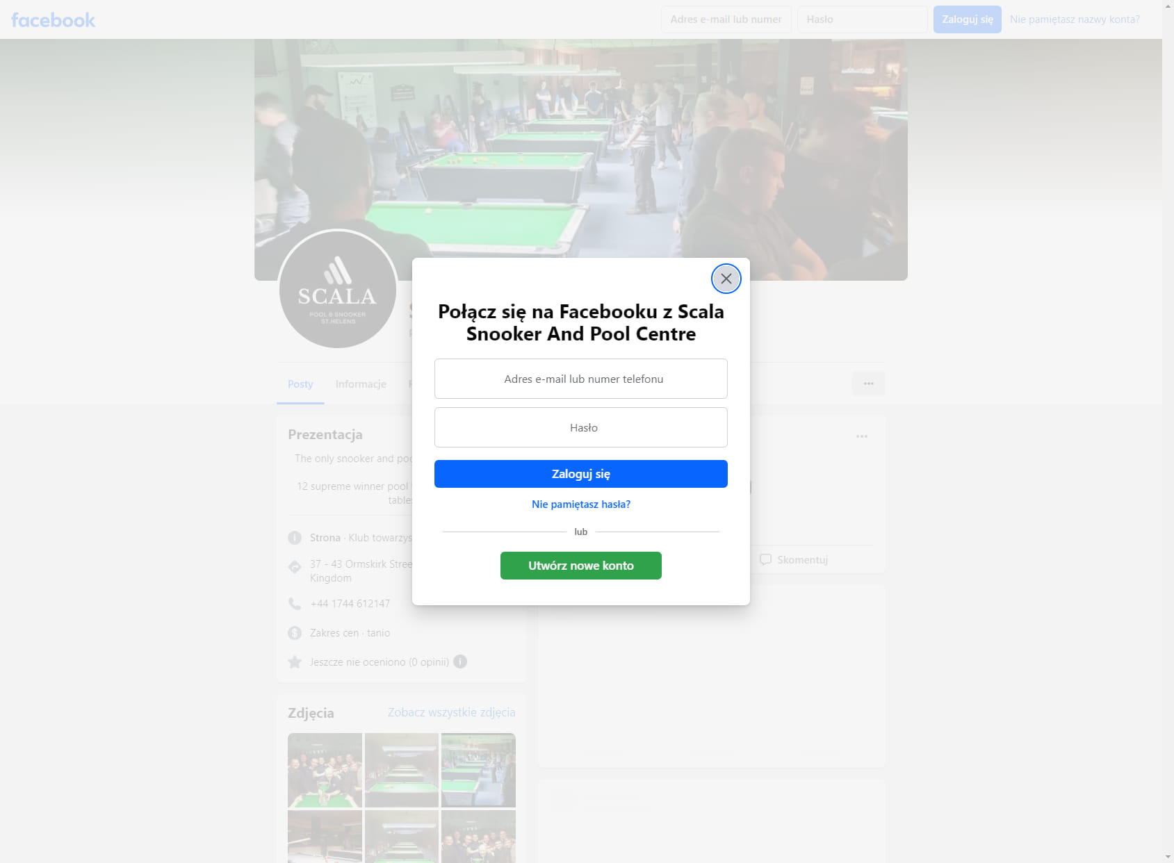 Scala Snooker and Pool Centre