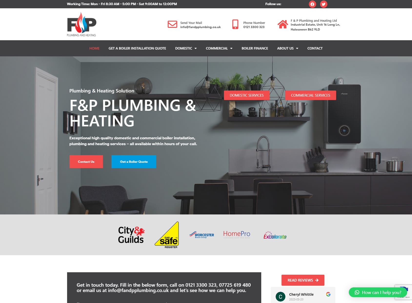 F & P Plumbing and Heating Ltd