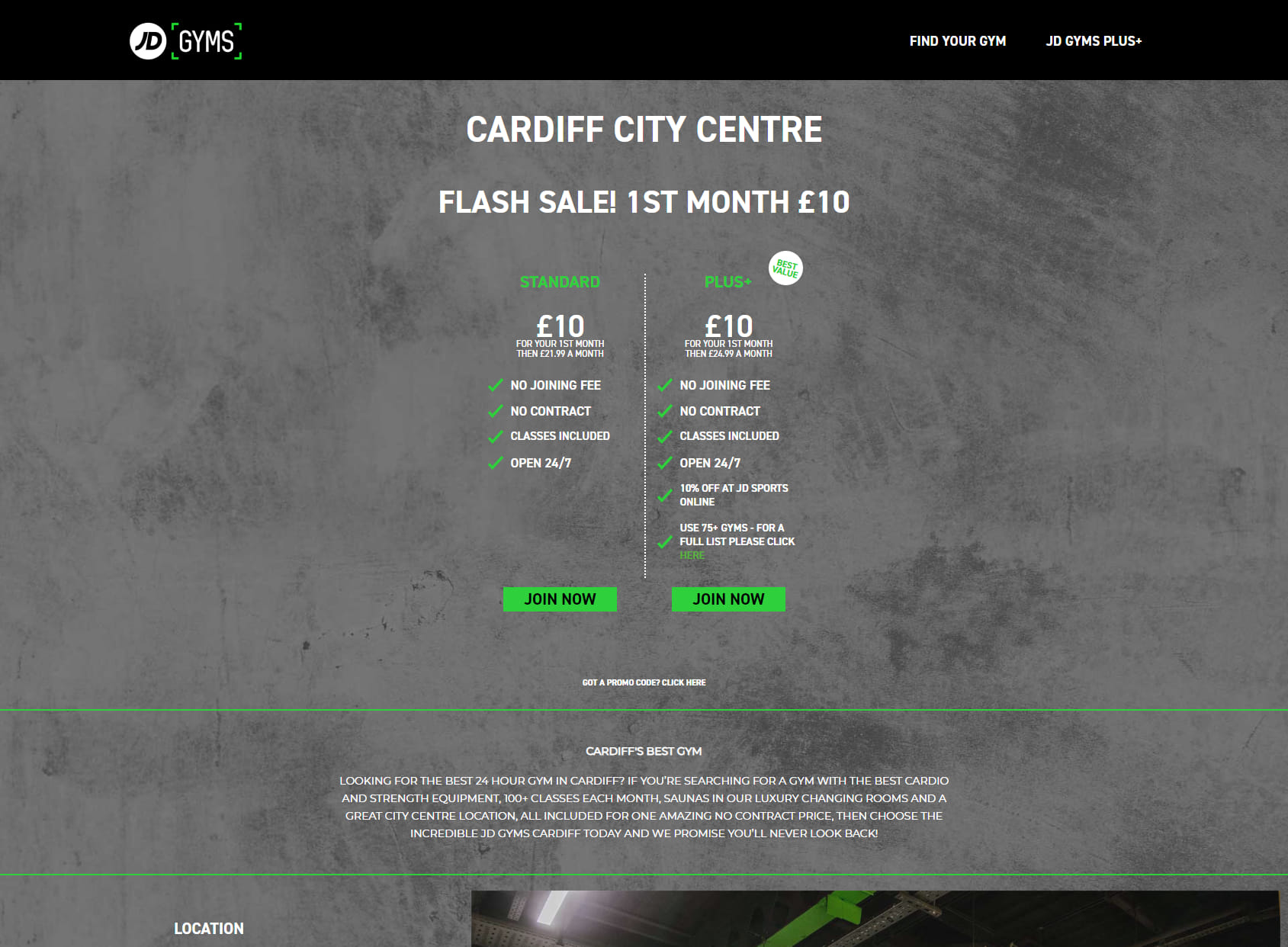 JD Gyms Cardiff City Centre