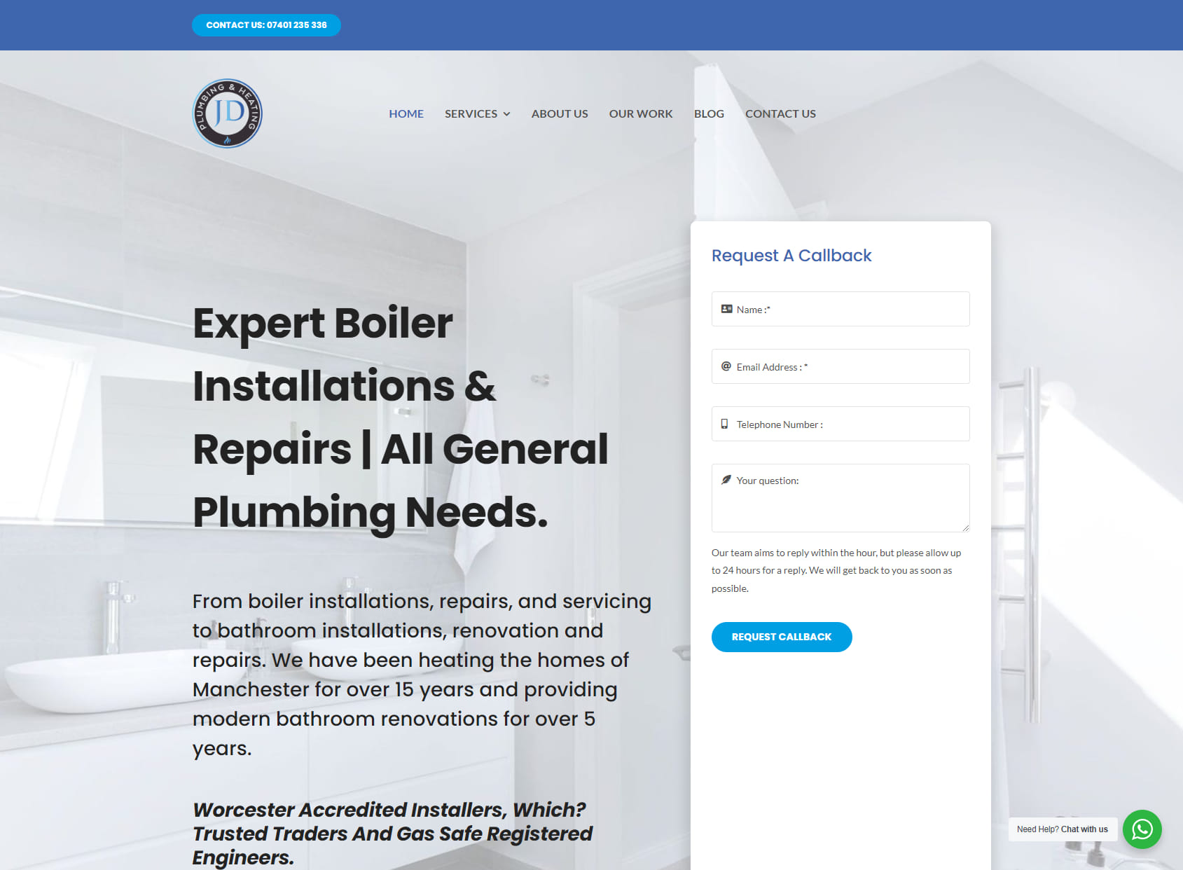 JD Plumbing and Heating (Manchester) Limited