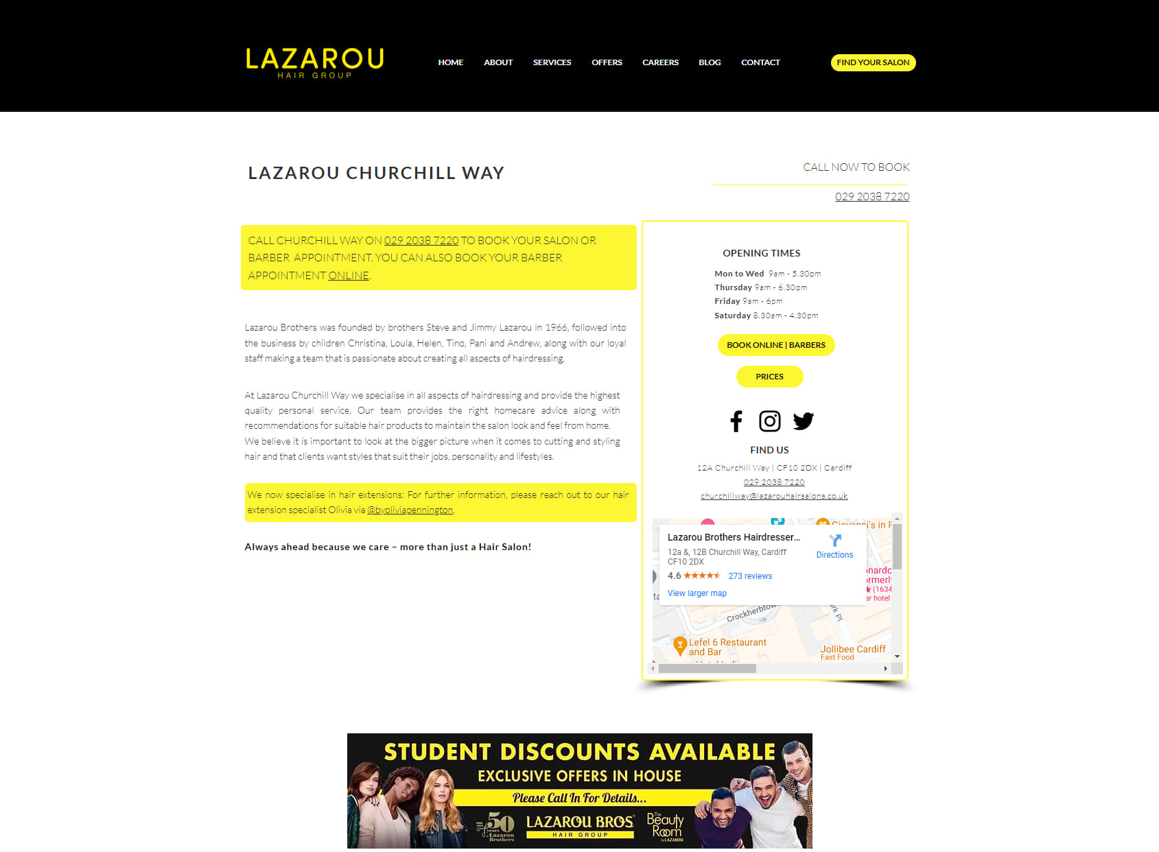 Lazarou Brothers Hairdressers, Barbers & Beauty Salon