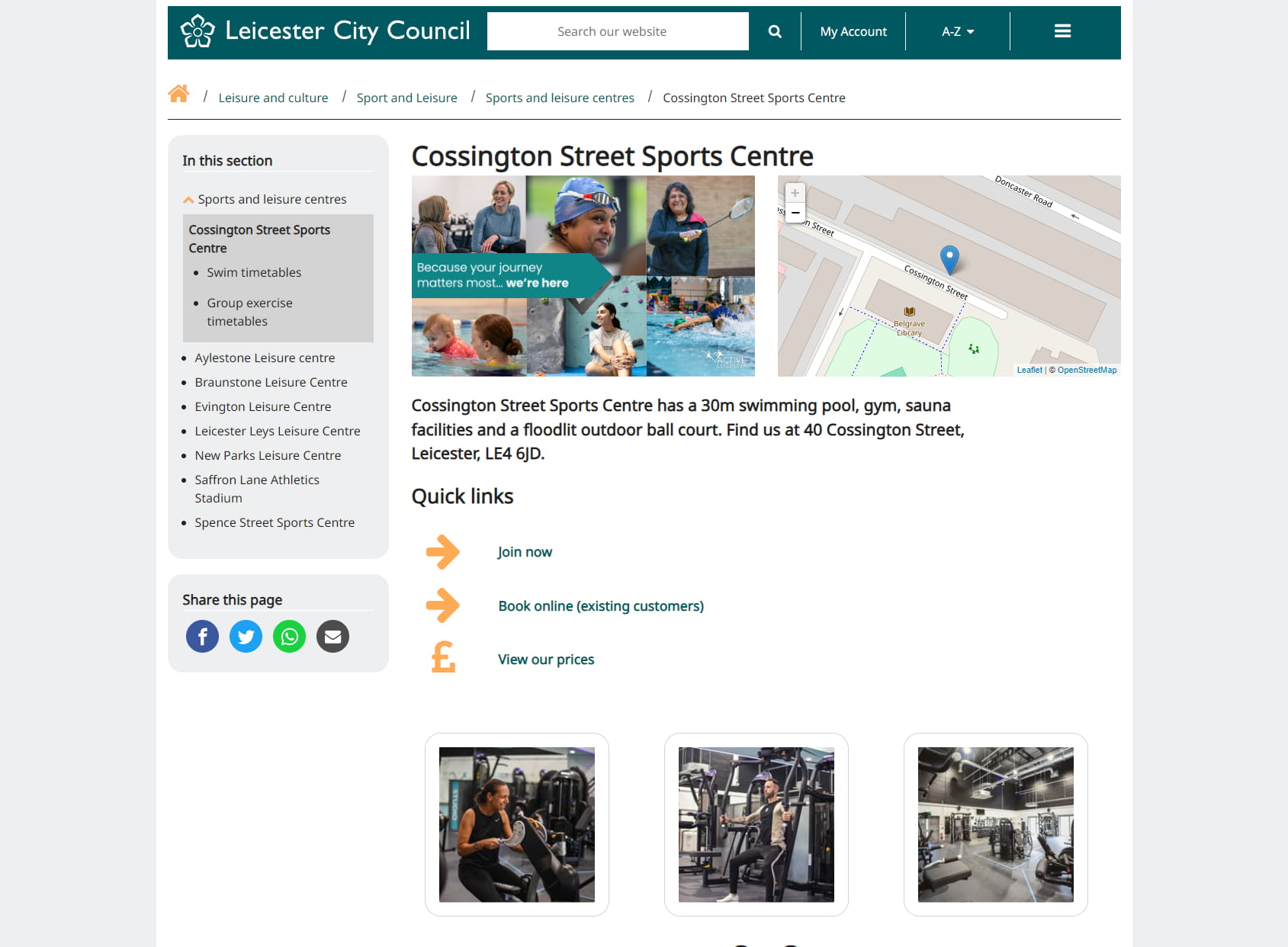 Active Leicester - Cossington Street Sports Centre