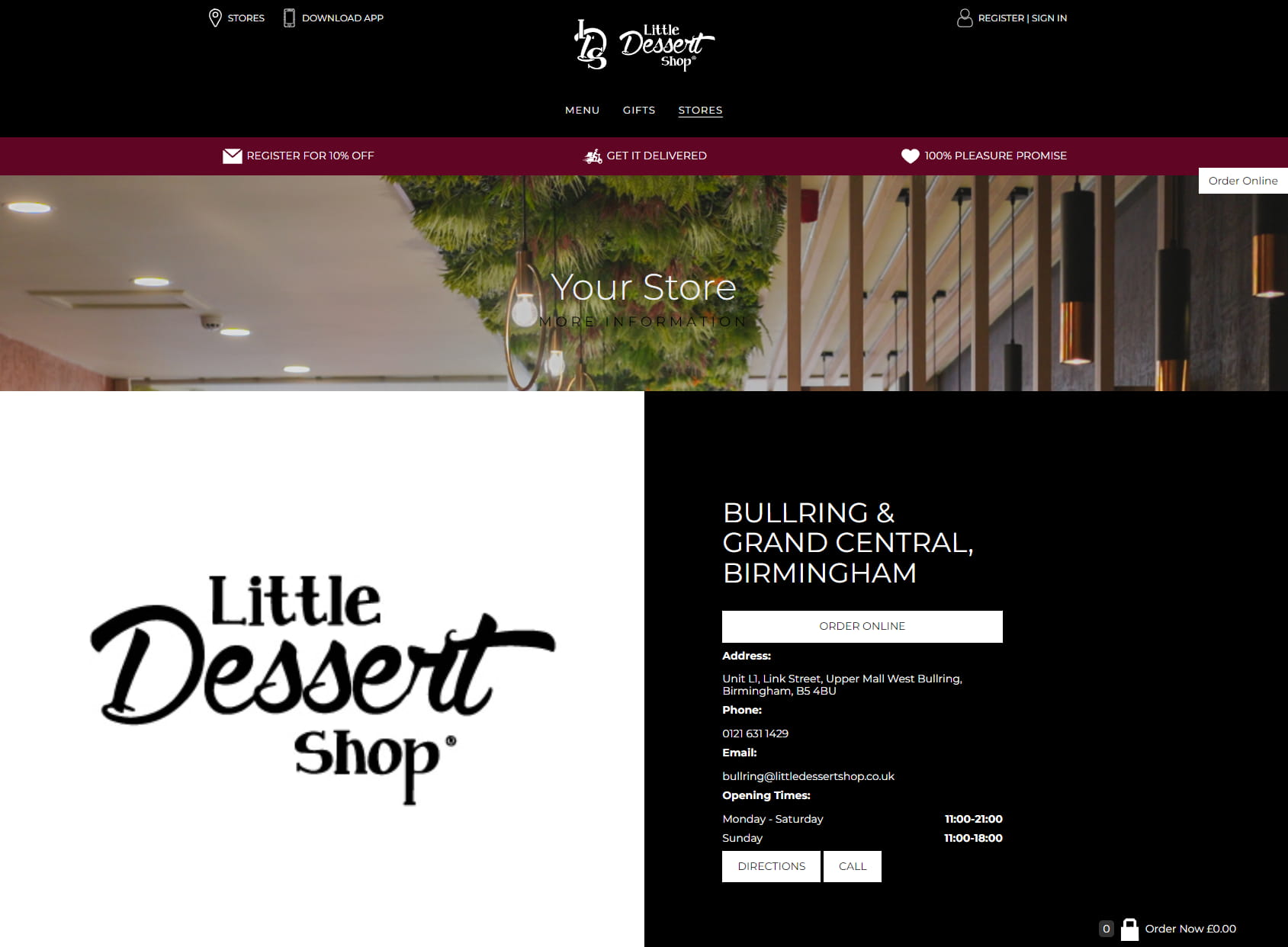 Little Dessert Shop Bull Ring