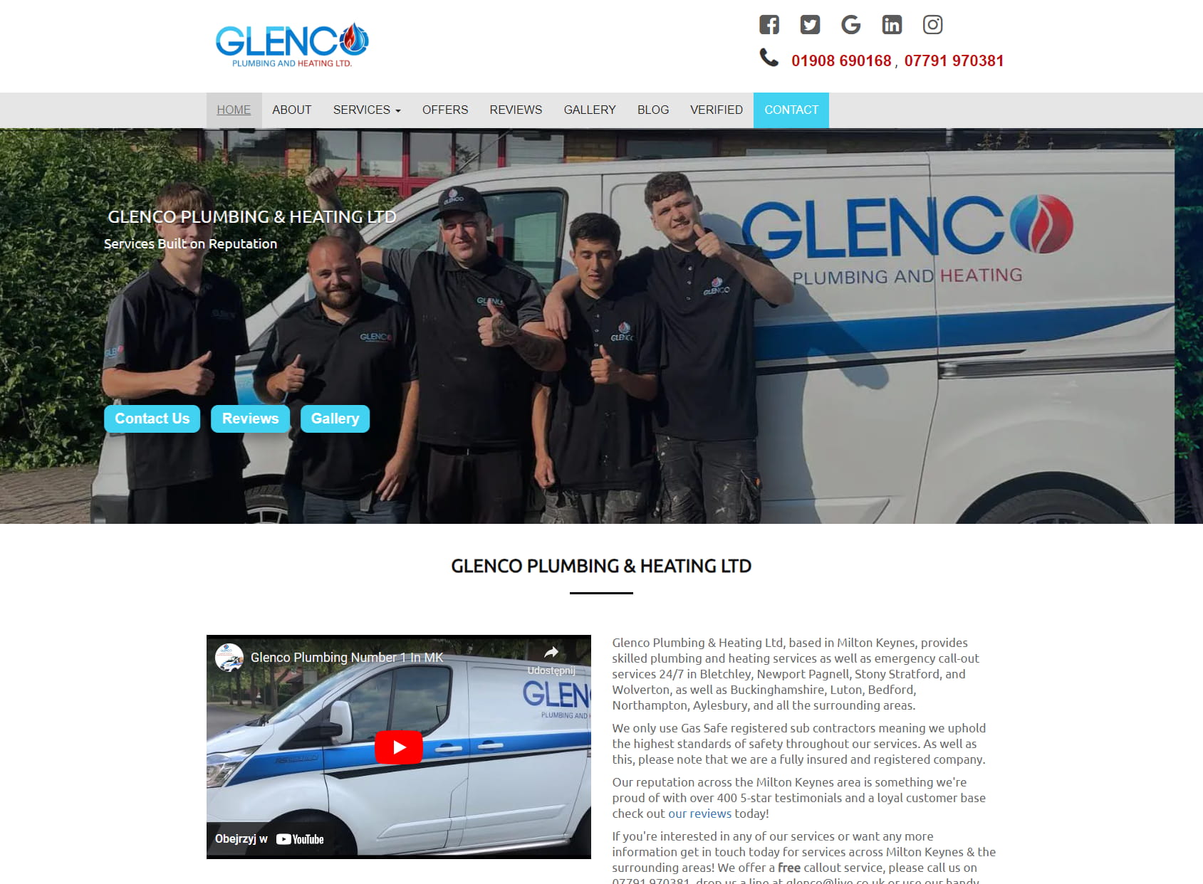 Glenco Plumbing Milton Keynes