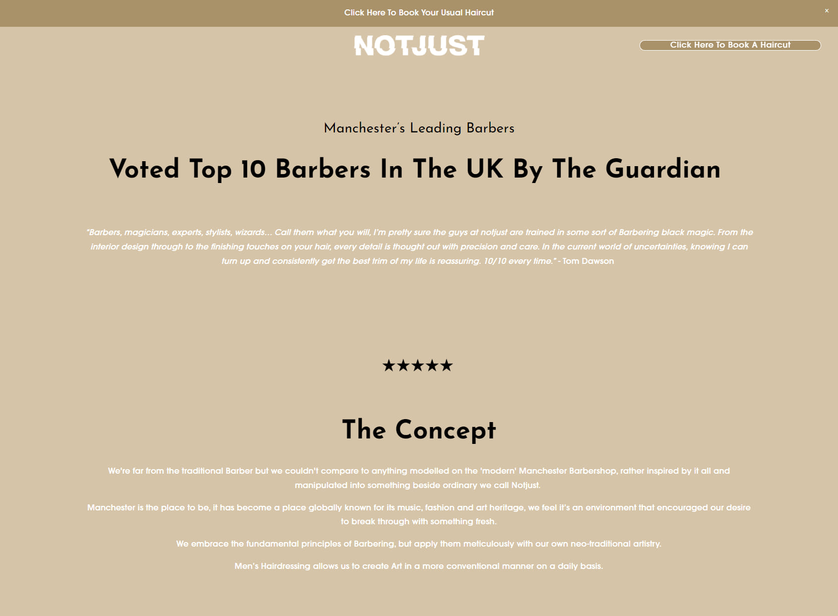 NOTJUST | Manchester Barbers & Academy
