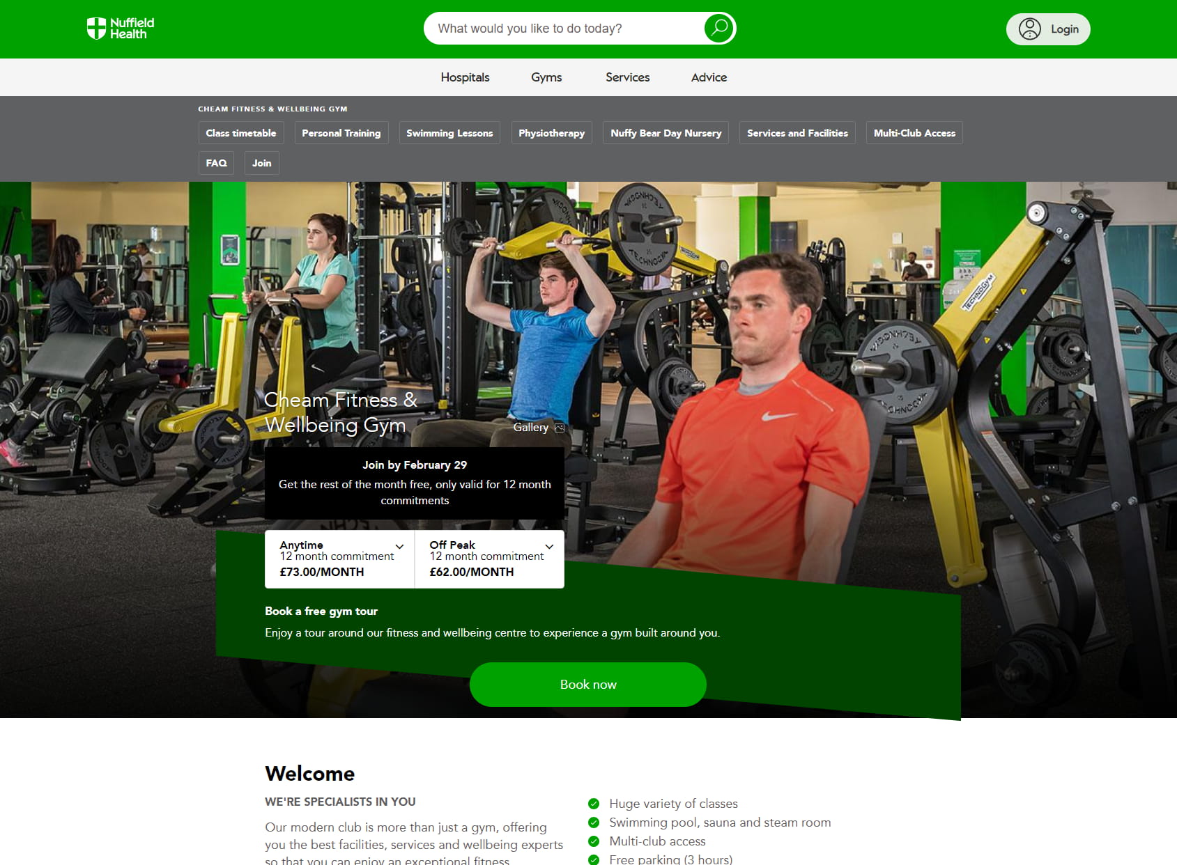 Nuffield Health Cheam Fitness & Wellbeing Gym