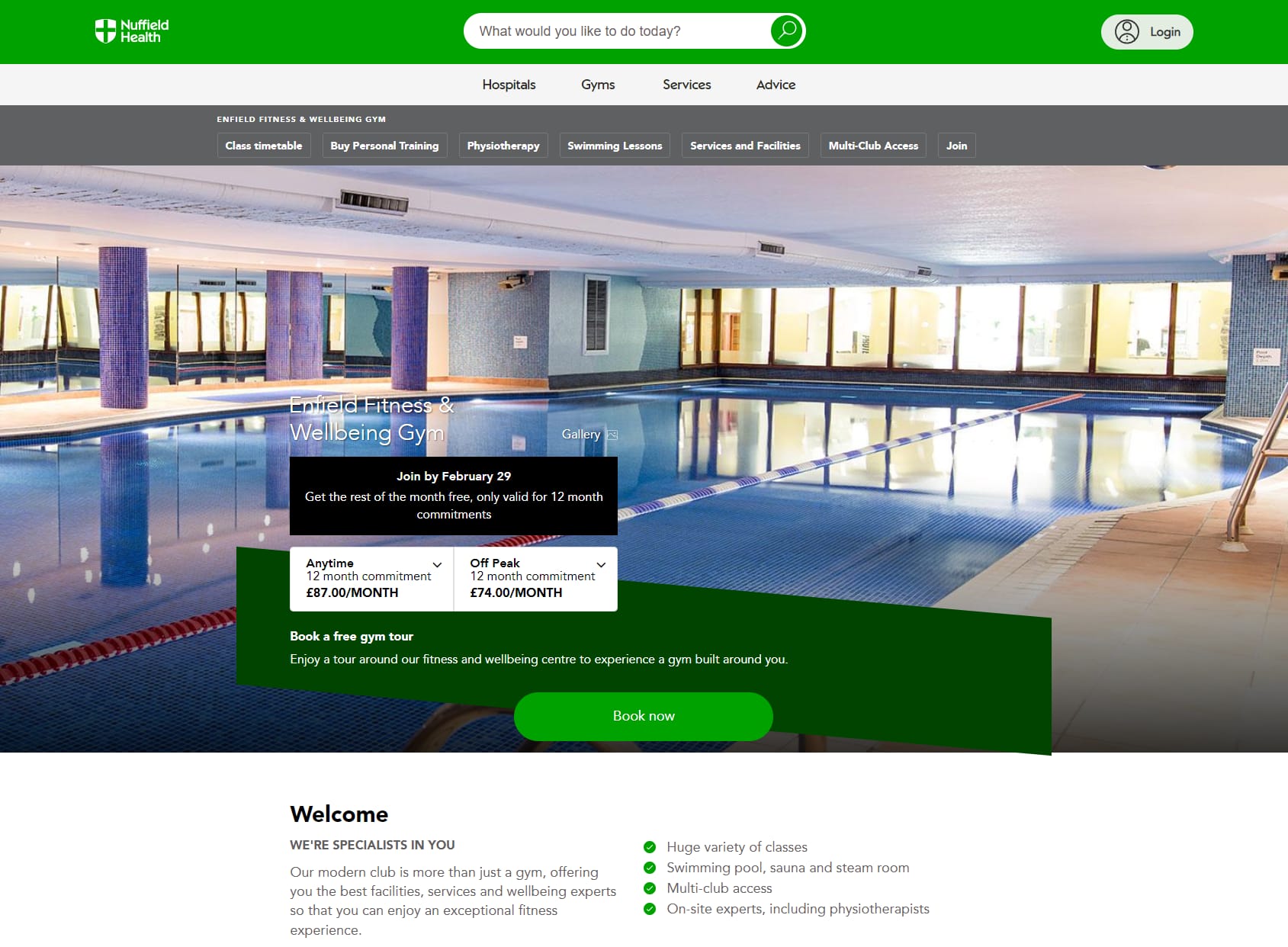 Nuffield Health Enfield Fitness & Wellbeing Gym