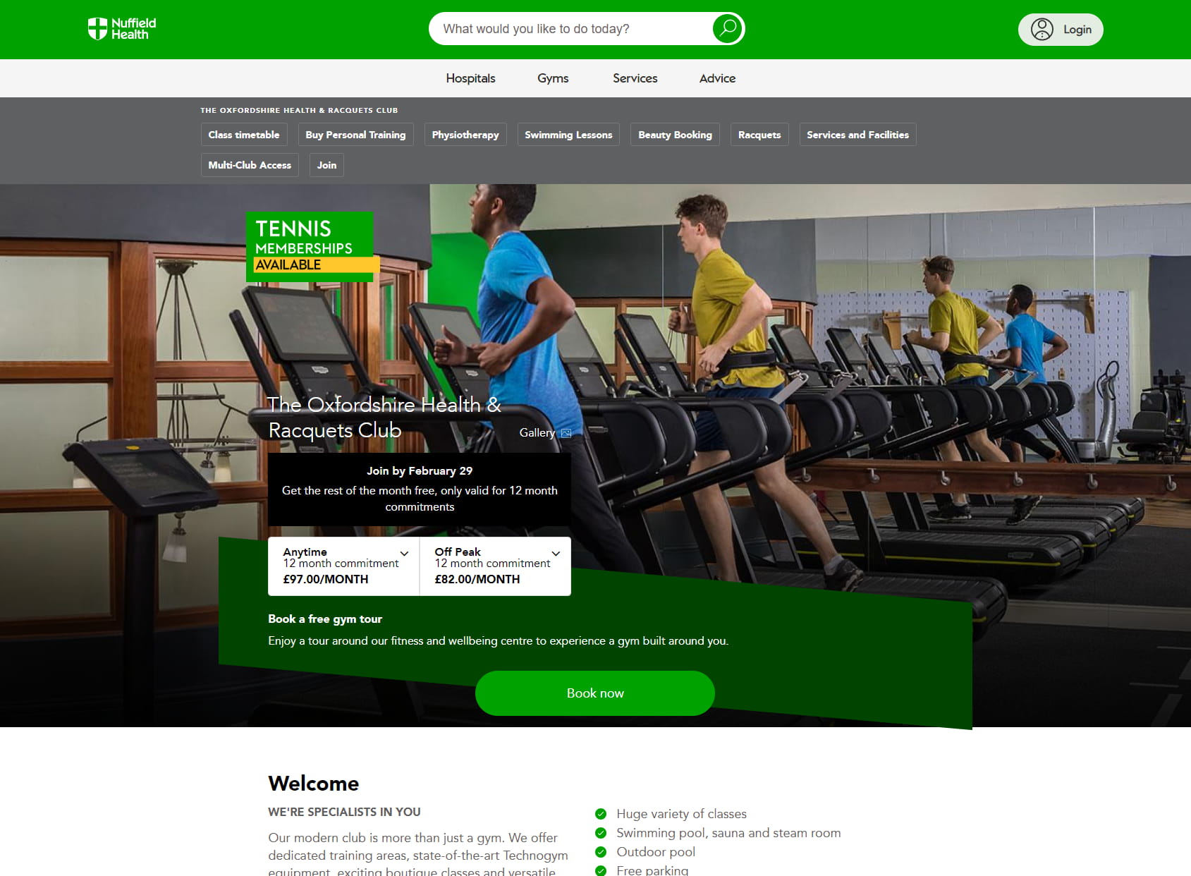 Nuffield Health The Oxfordshire Health & Racquets Club