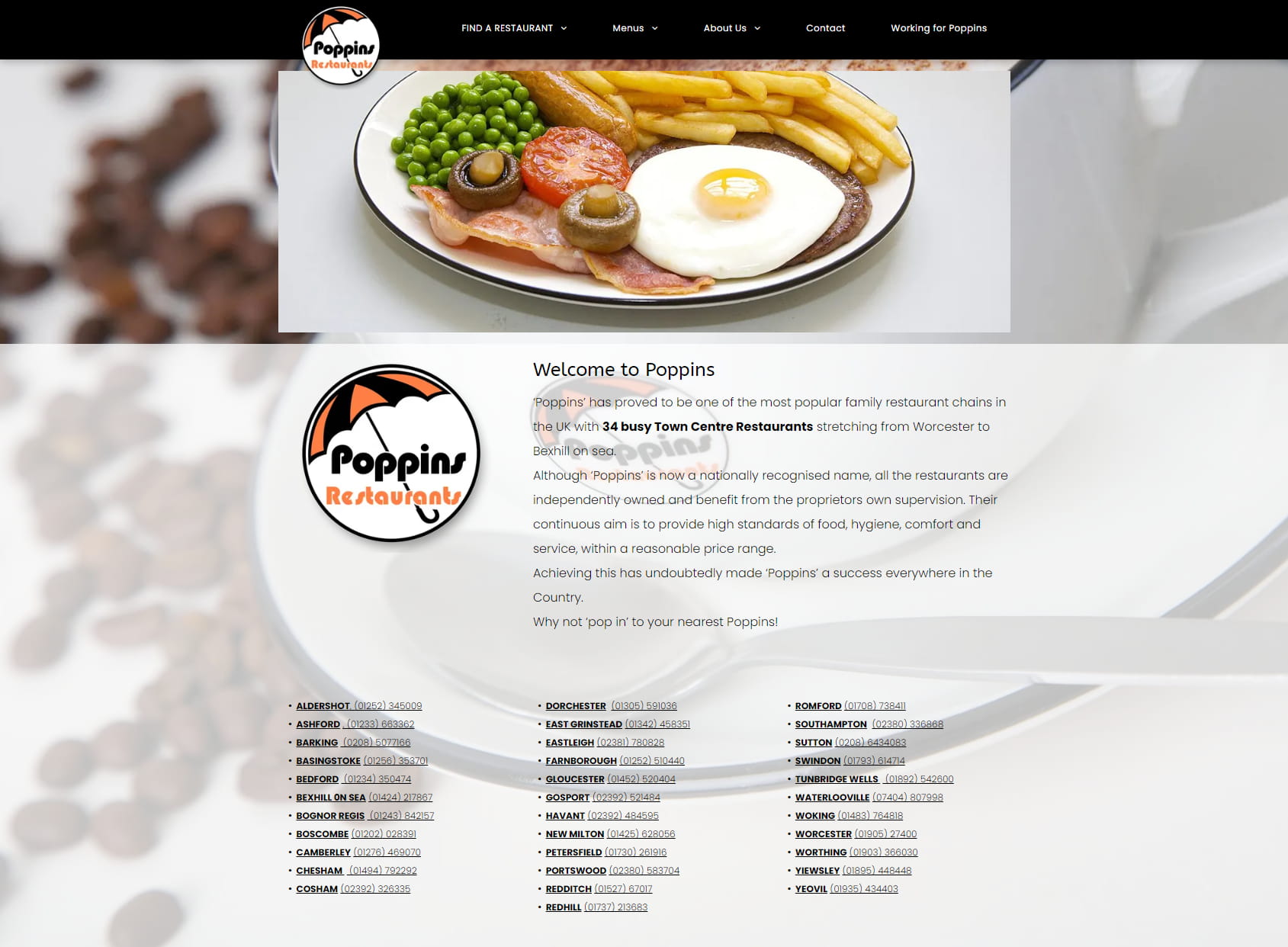 Poppins Restaurant Swindon