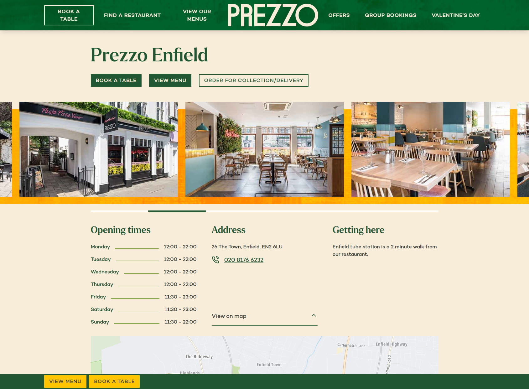 Prezzo Italian Restaurant Enfield
