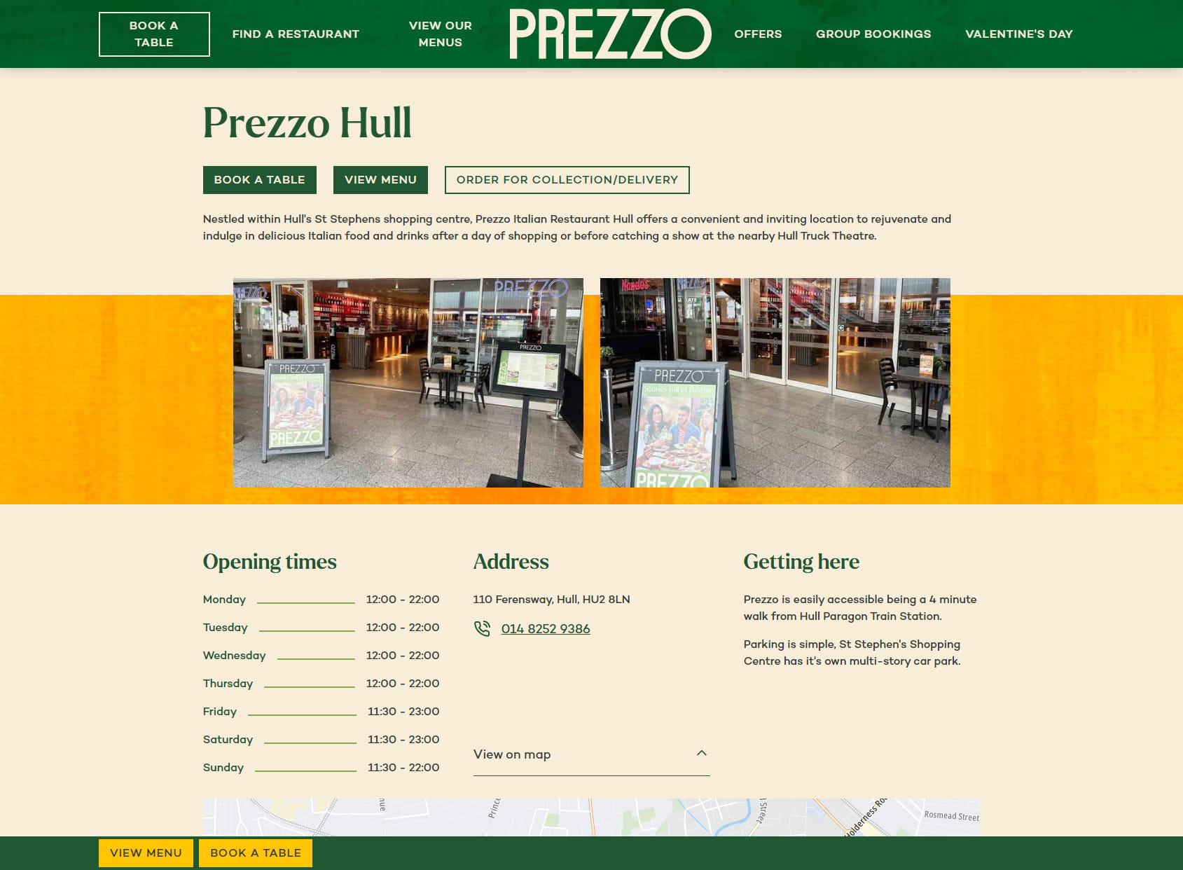Prezzo Italian Restaurant Hull