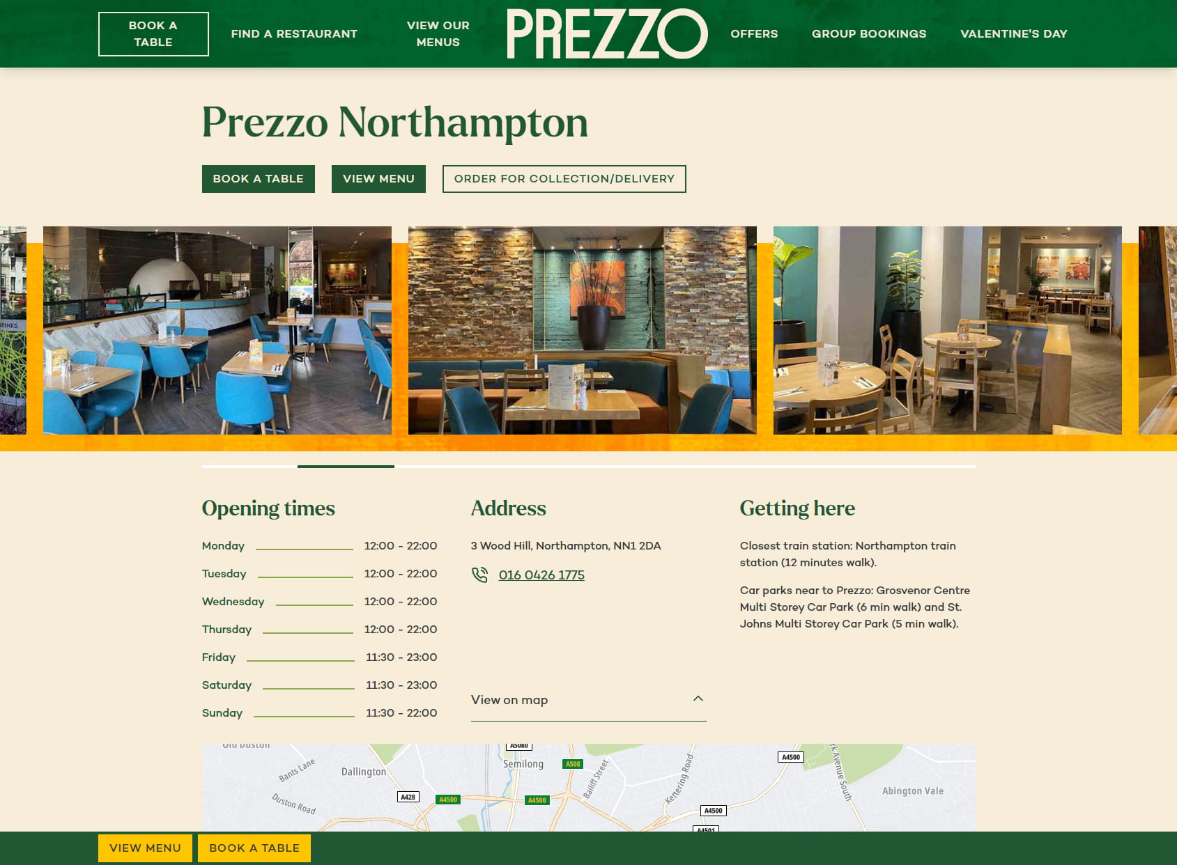 Prezzo Italian Restaurant Northampton