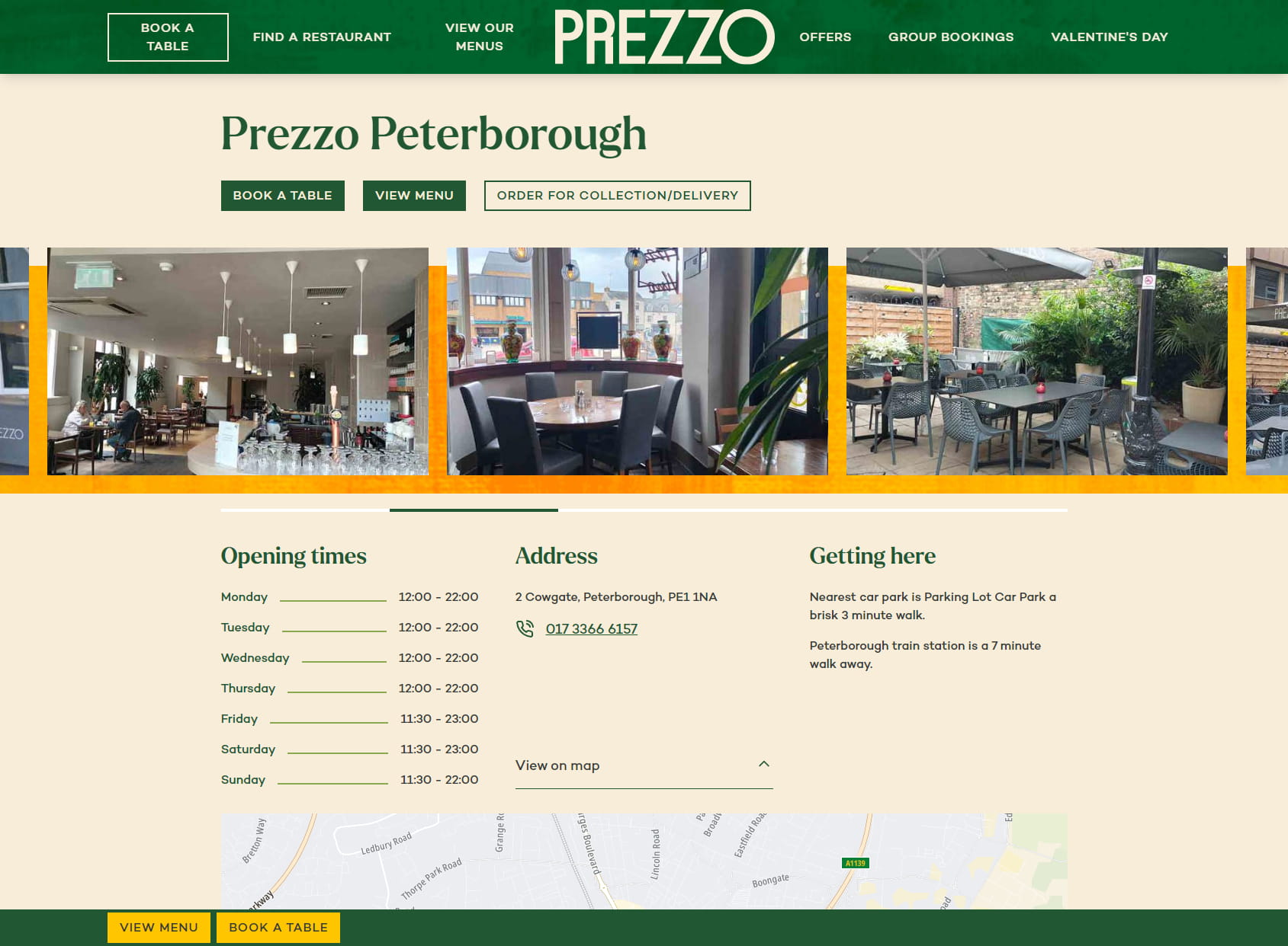 Prezzo Italian Restaurant Peterborough