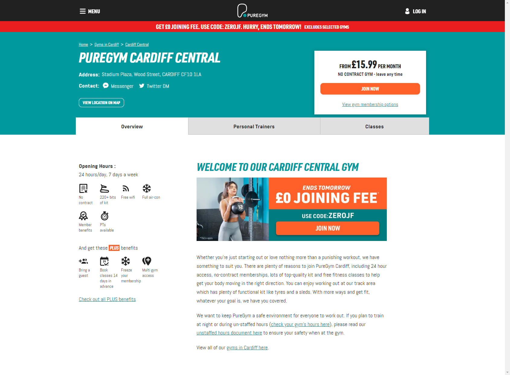 PureGym Cardiff Central