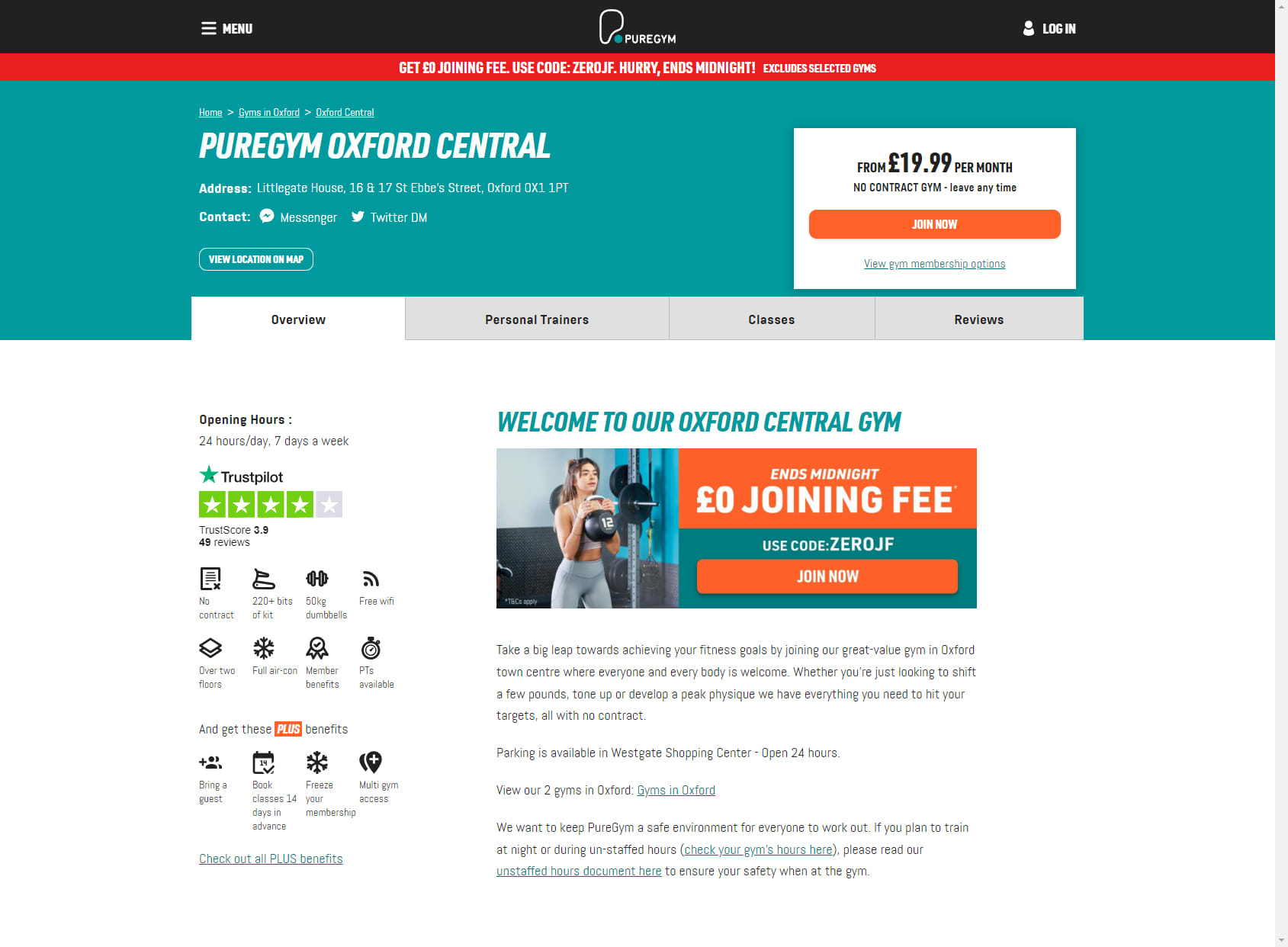 PureGym Oxford Central