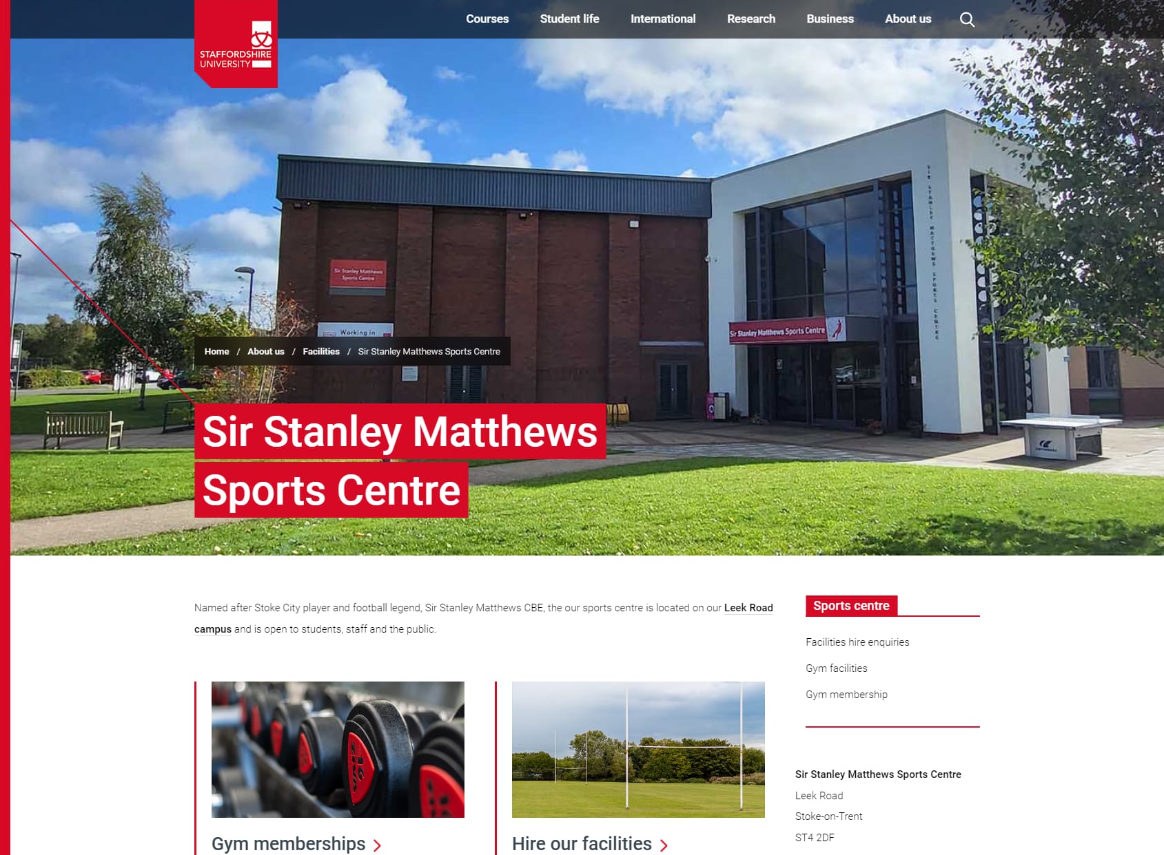 Sir Stanley Matthews Sports Centre