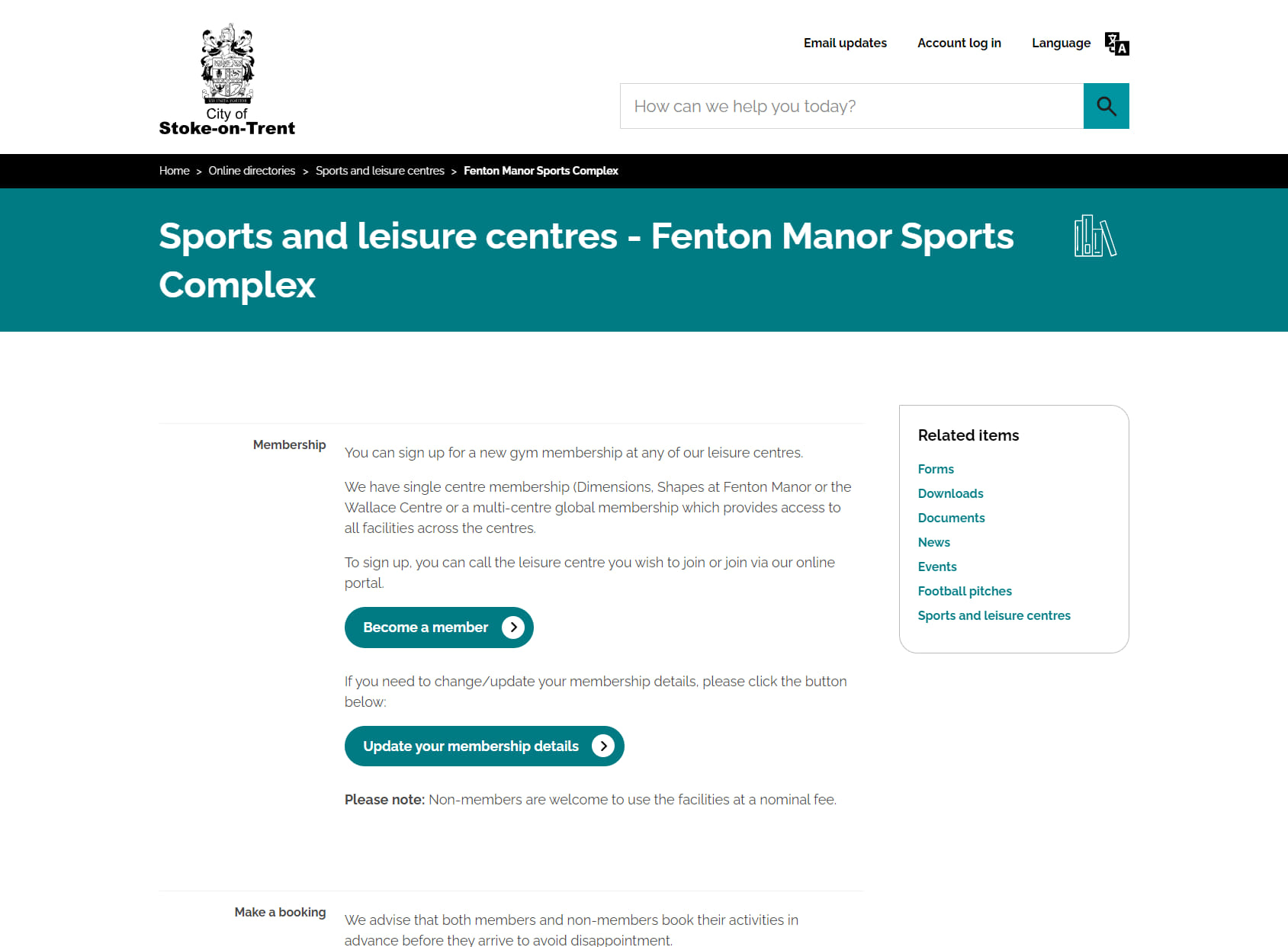 Fenton Manor Sports Complex