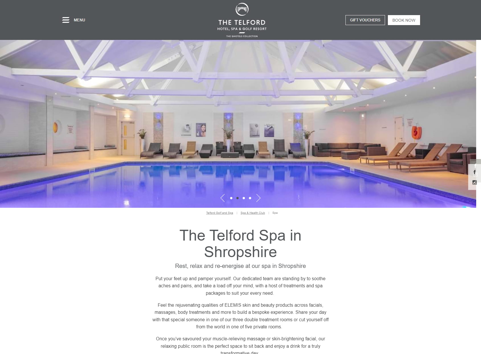 The Spa At Telford Hotel