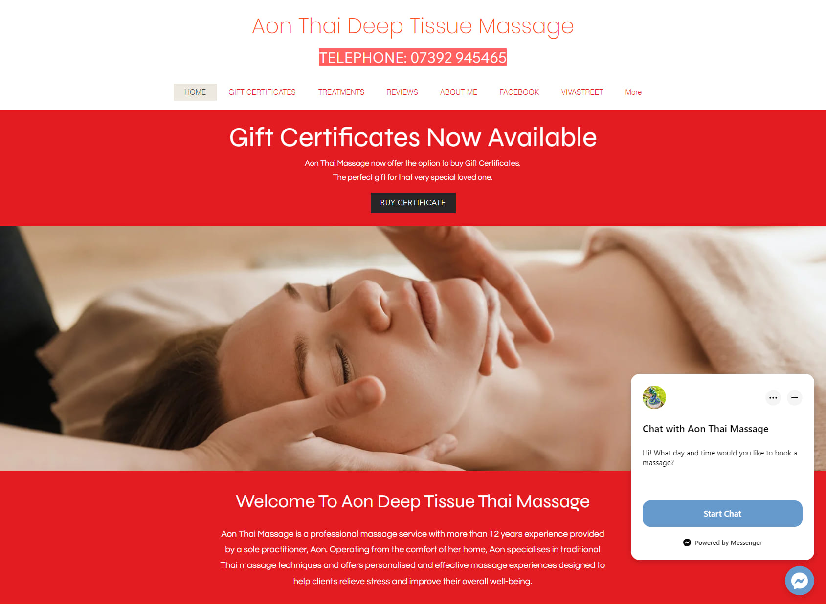 Aon Thai deep tissues massage in Northampton